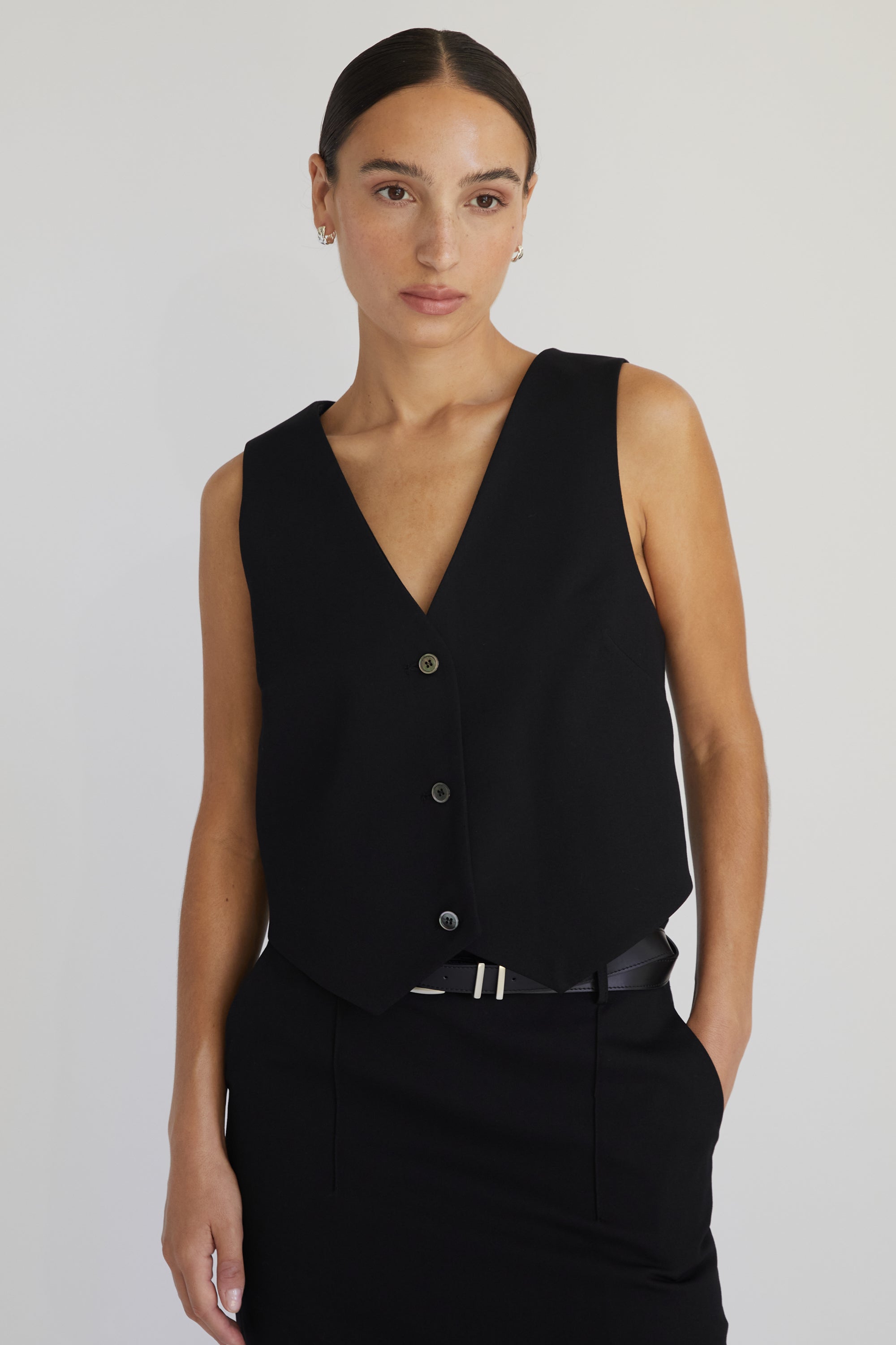 Tencel Vest - Almina Concept 