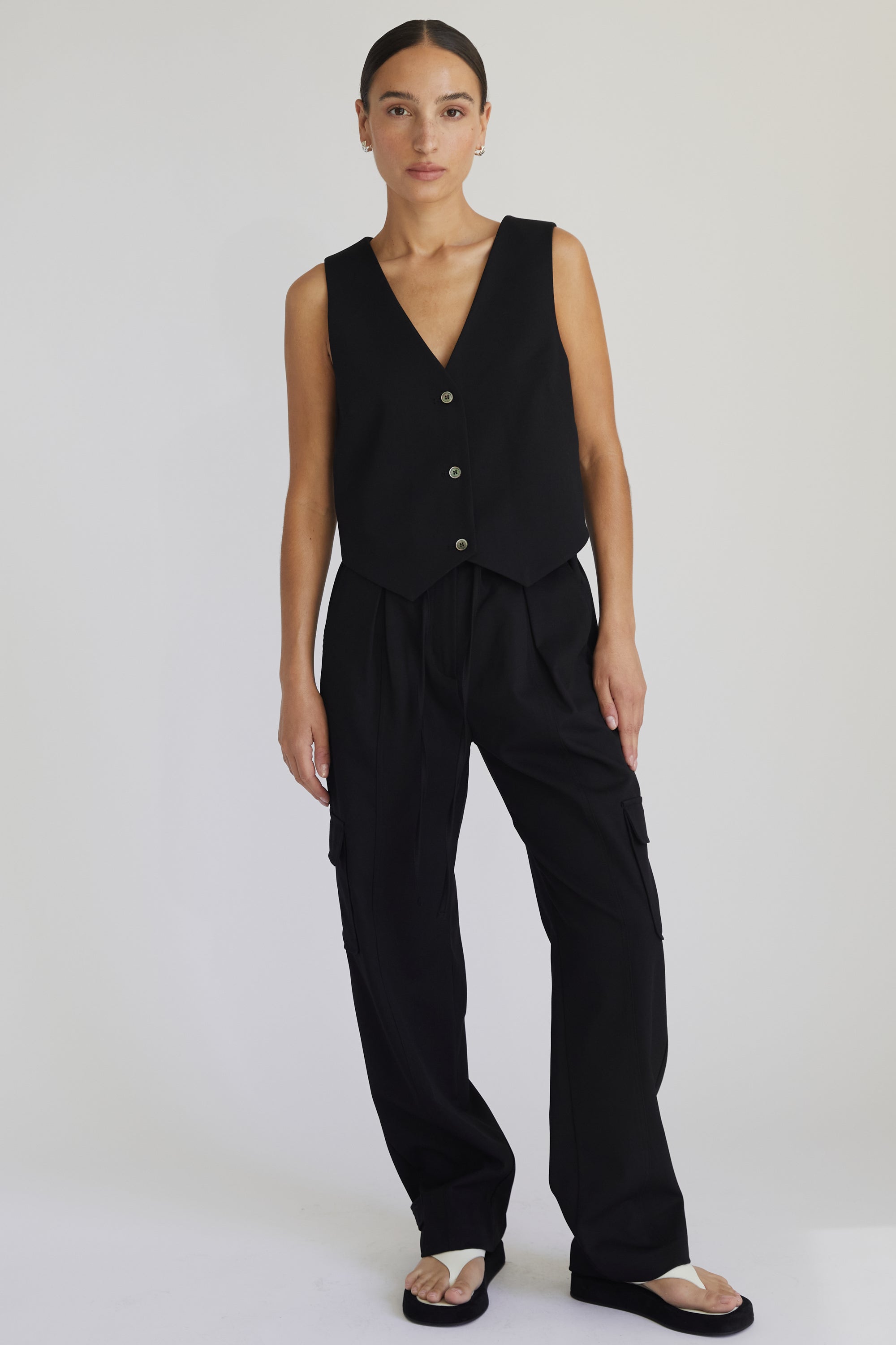 Tencel Vest - Almina Concept 