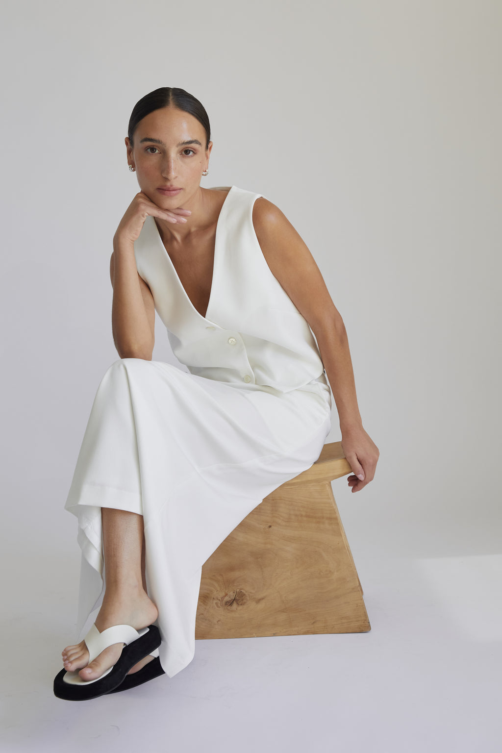 Tencel Vest - Almina Concept 