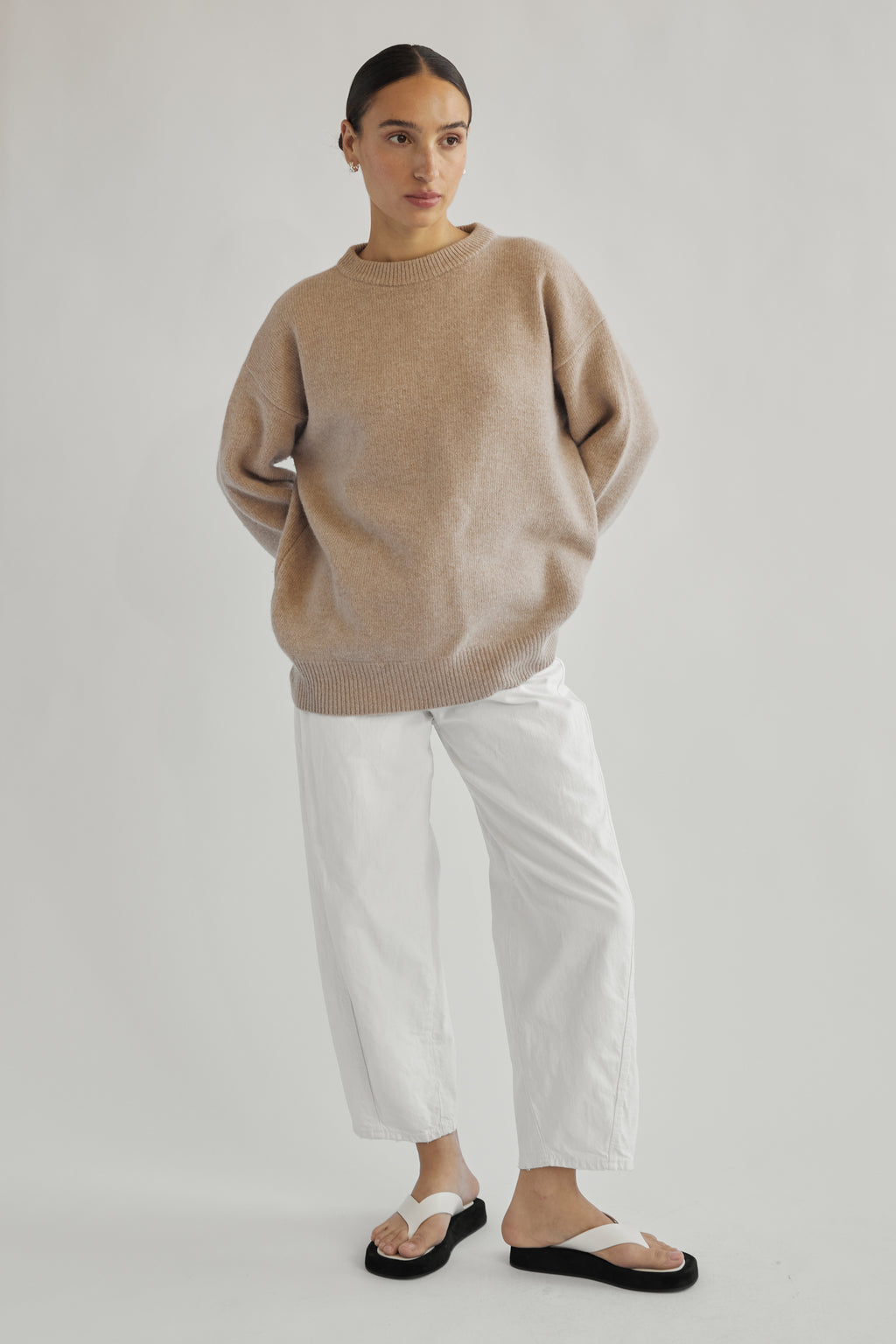 Oversized Wool/Cash Sweater - Almina Concept