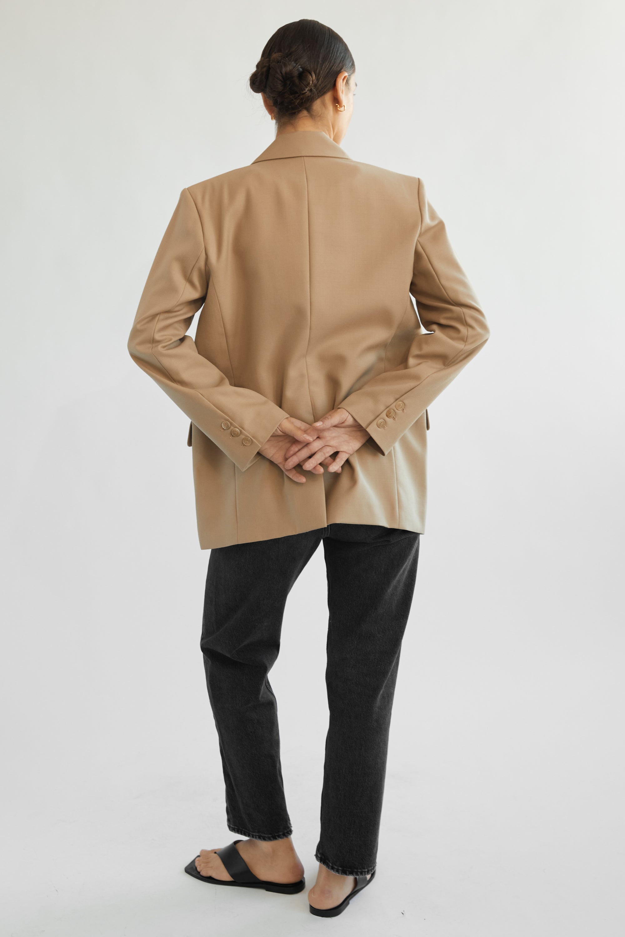 Oversized Wool Blazer - Almina Concept 