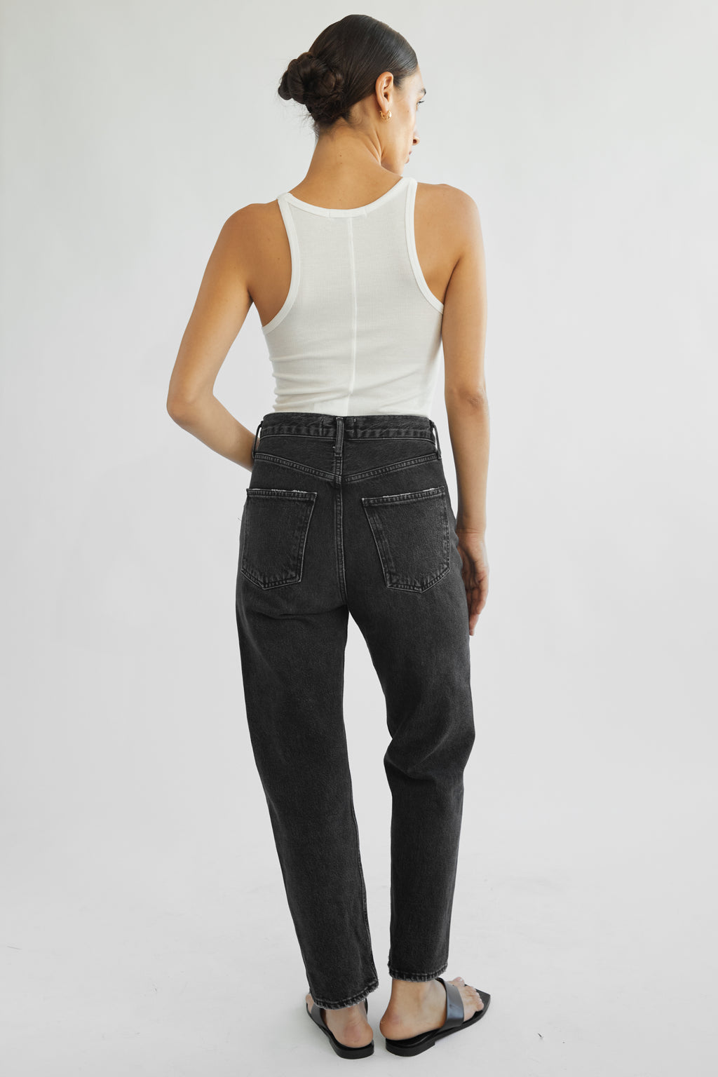 Cropped Rib Tank - Almina Concept 