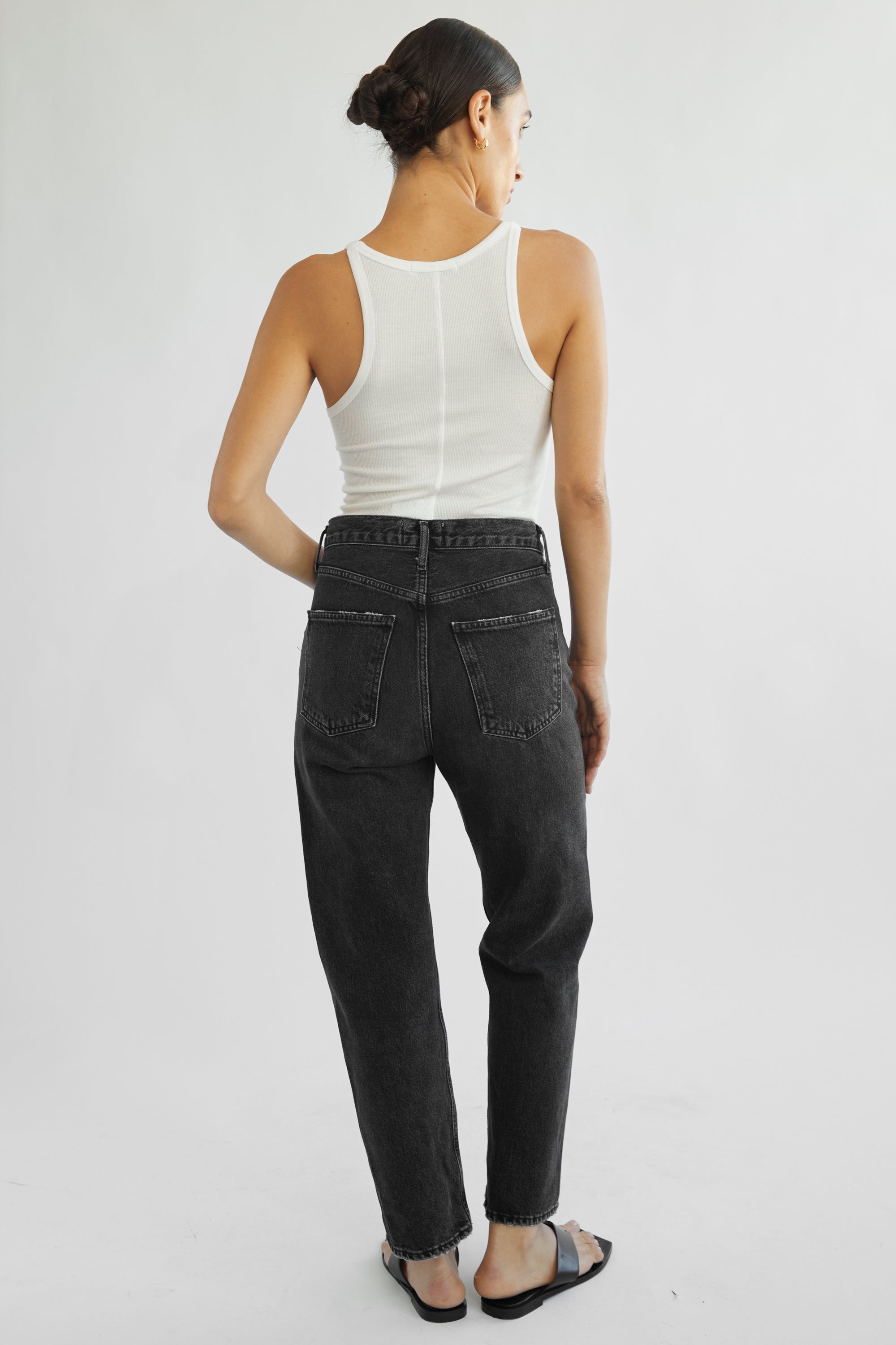 Cropped Rib Tank - Almina Concept 