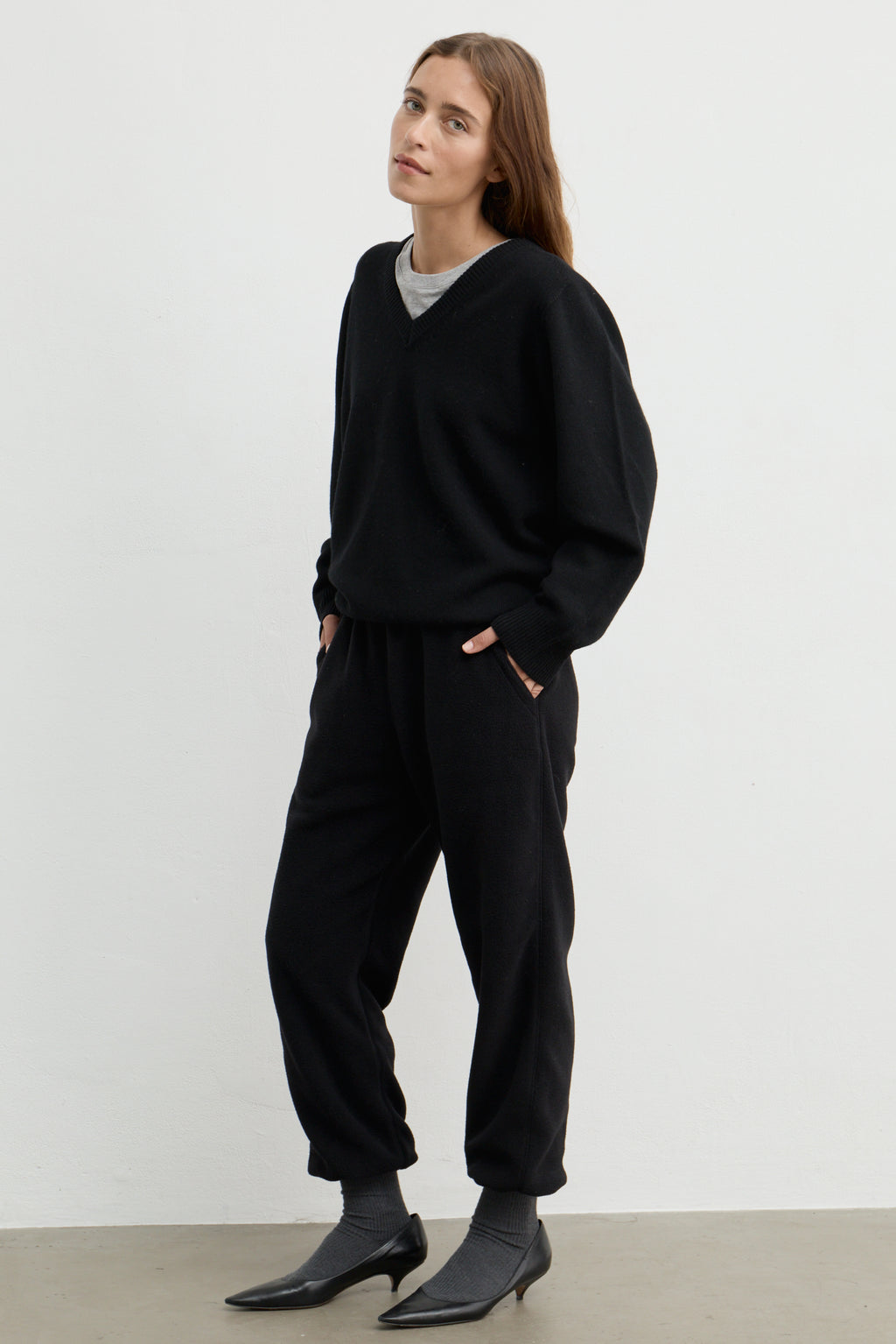 Wool V Neck Sweater
