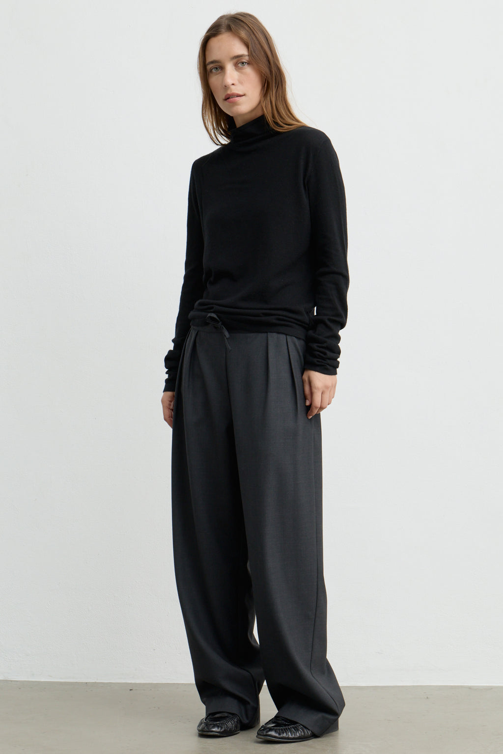 Funnel Wool/Cash Turtleneck