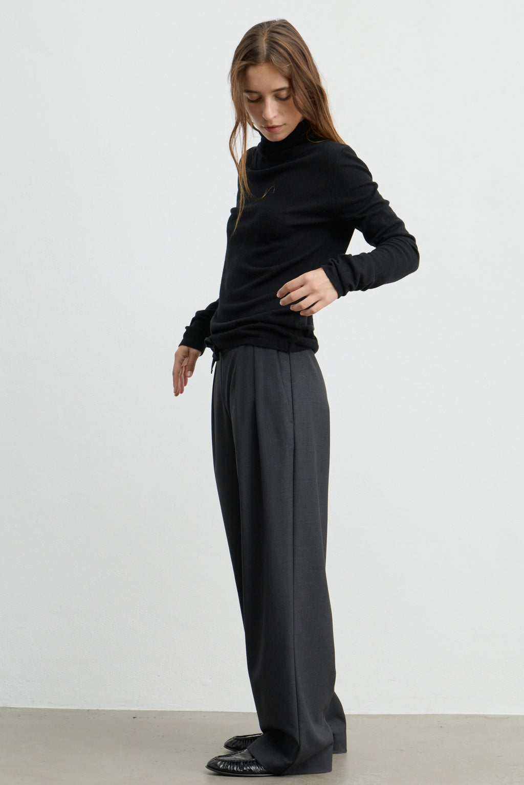 Funnel Wool/Cash Turtleneck