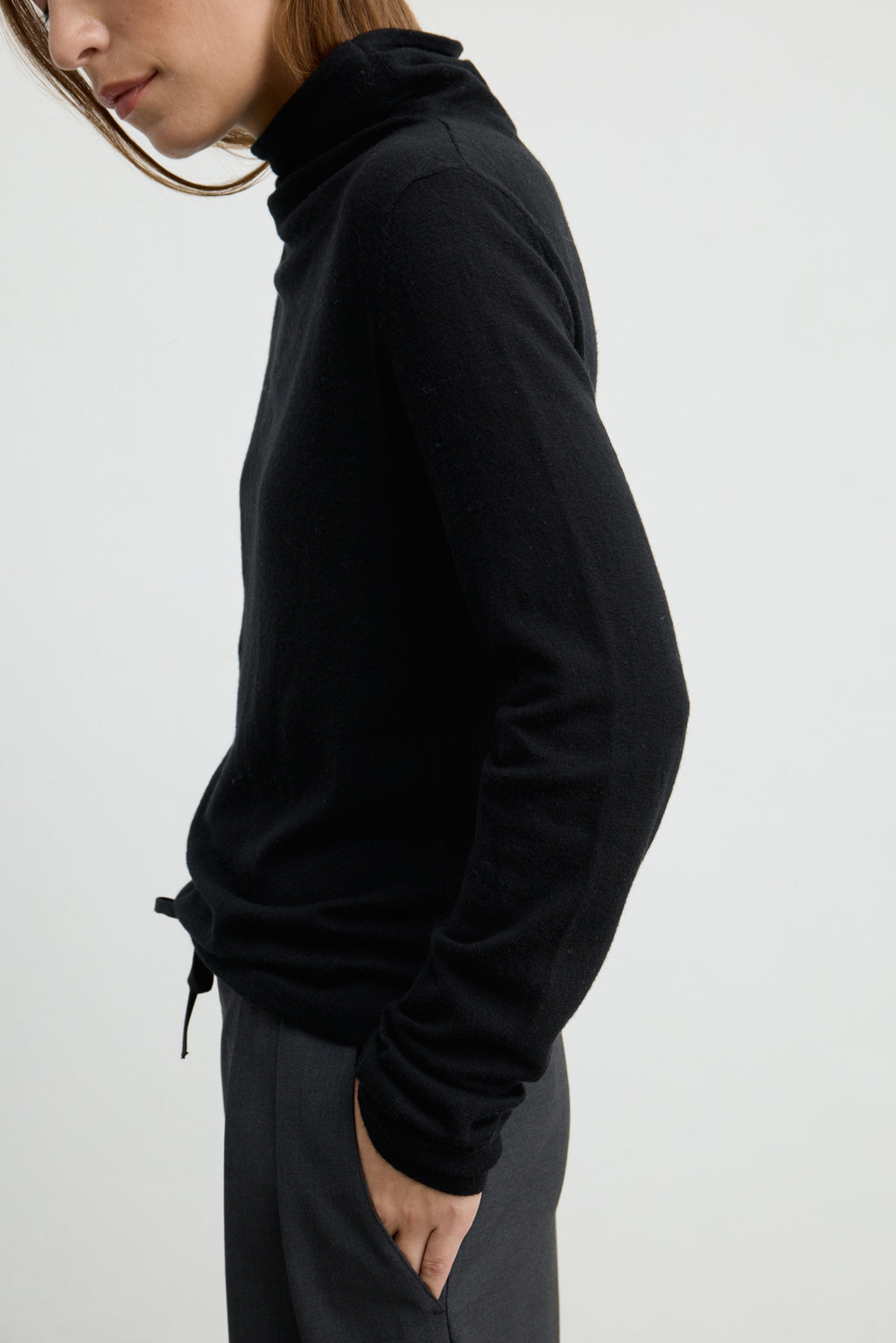 Funnel Wool/Cash Turtleneck