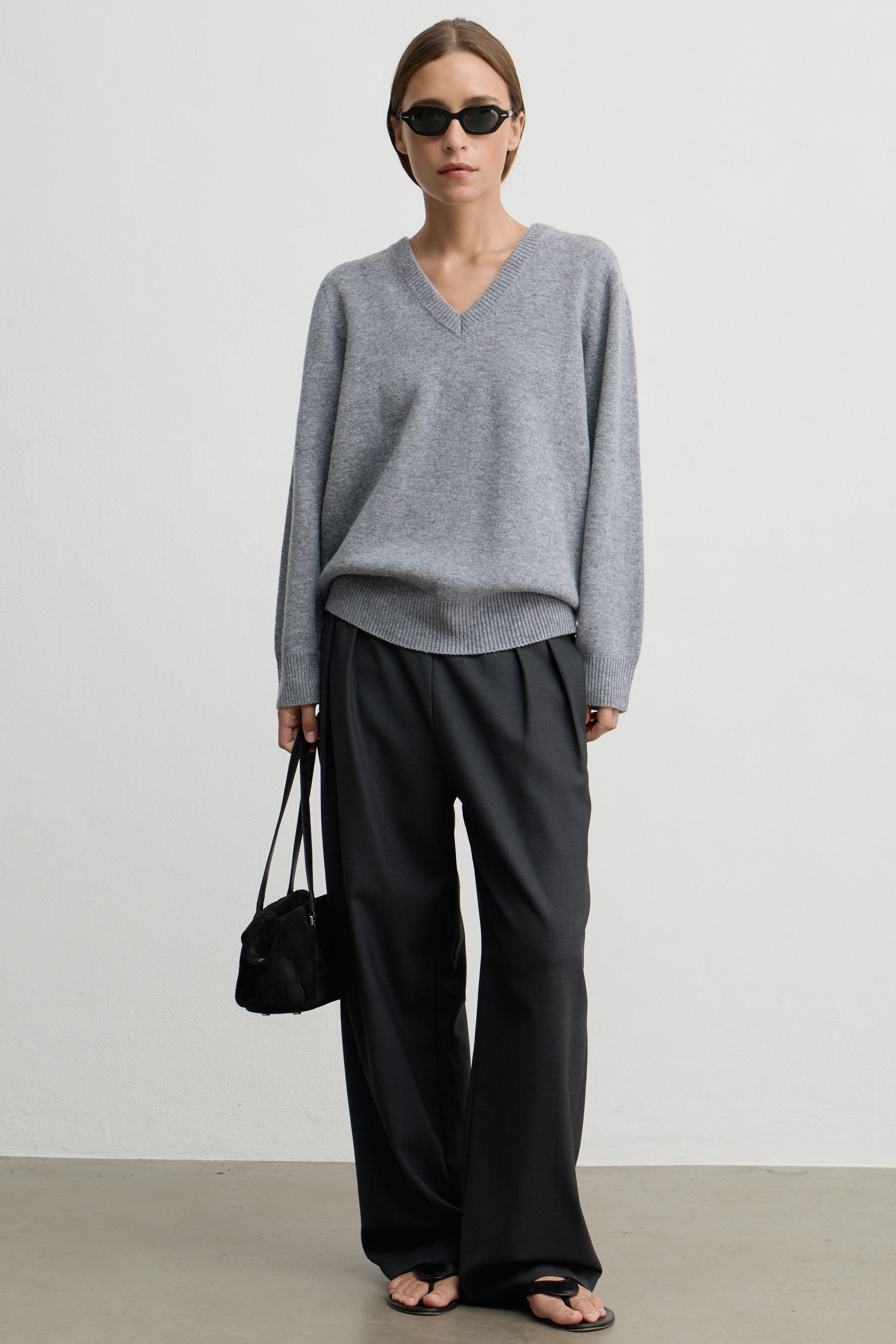 Wool V Neck Sweater