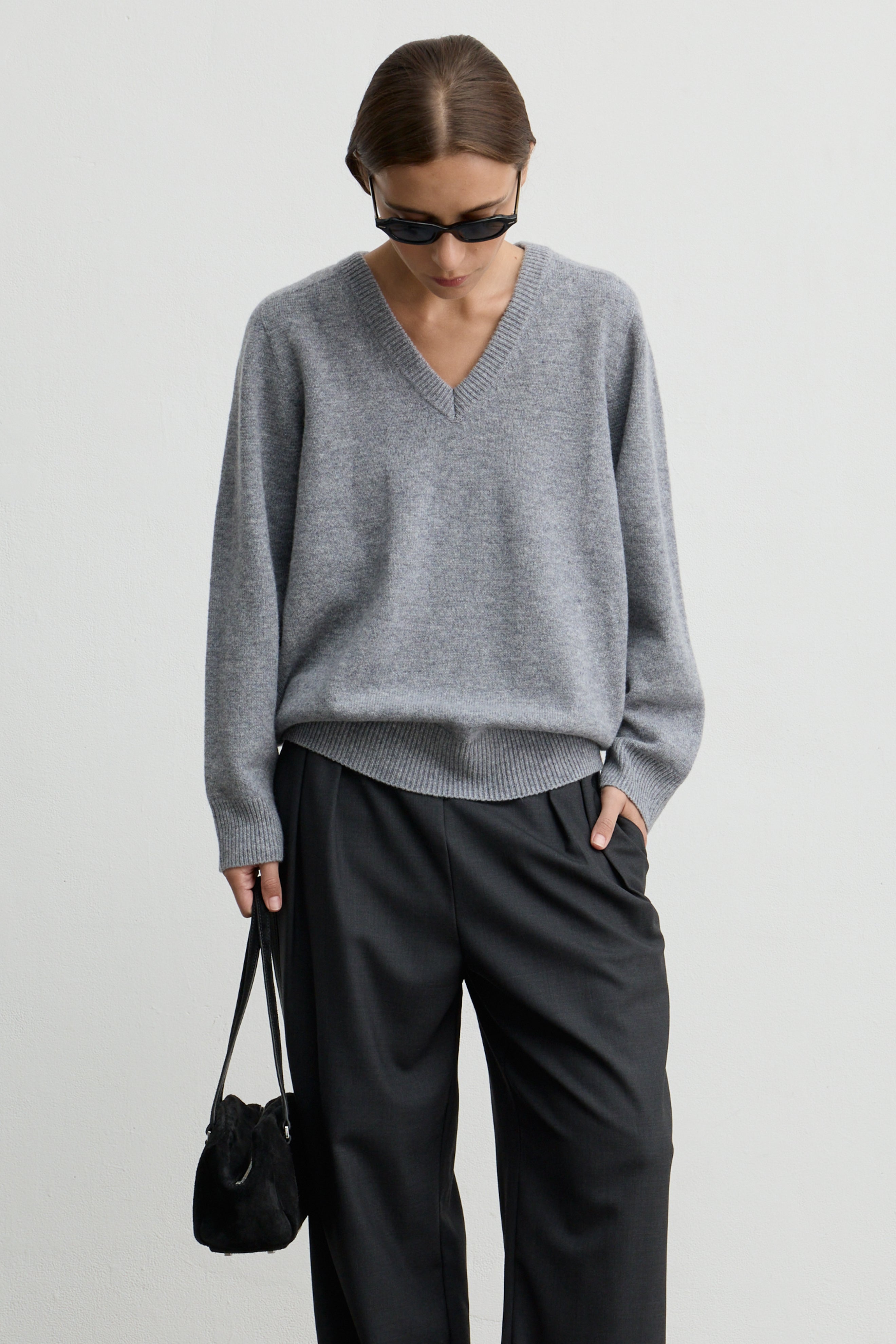 Wool V Neck Sweater