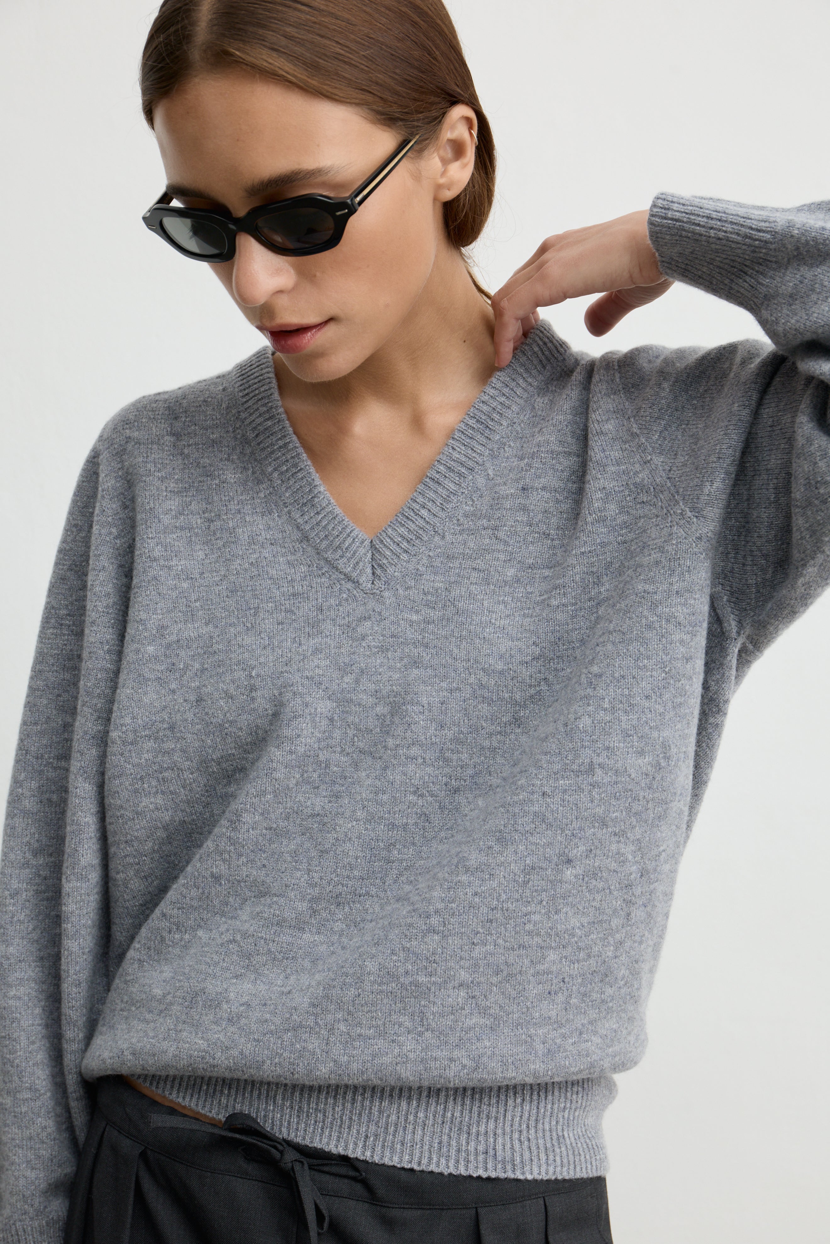 Wool V Neck Sweater
