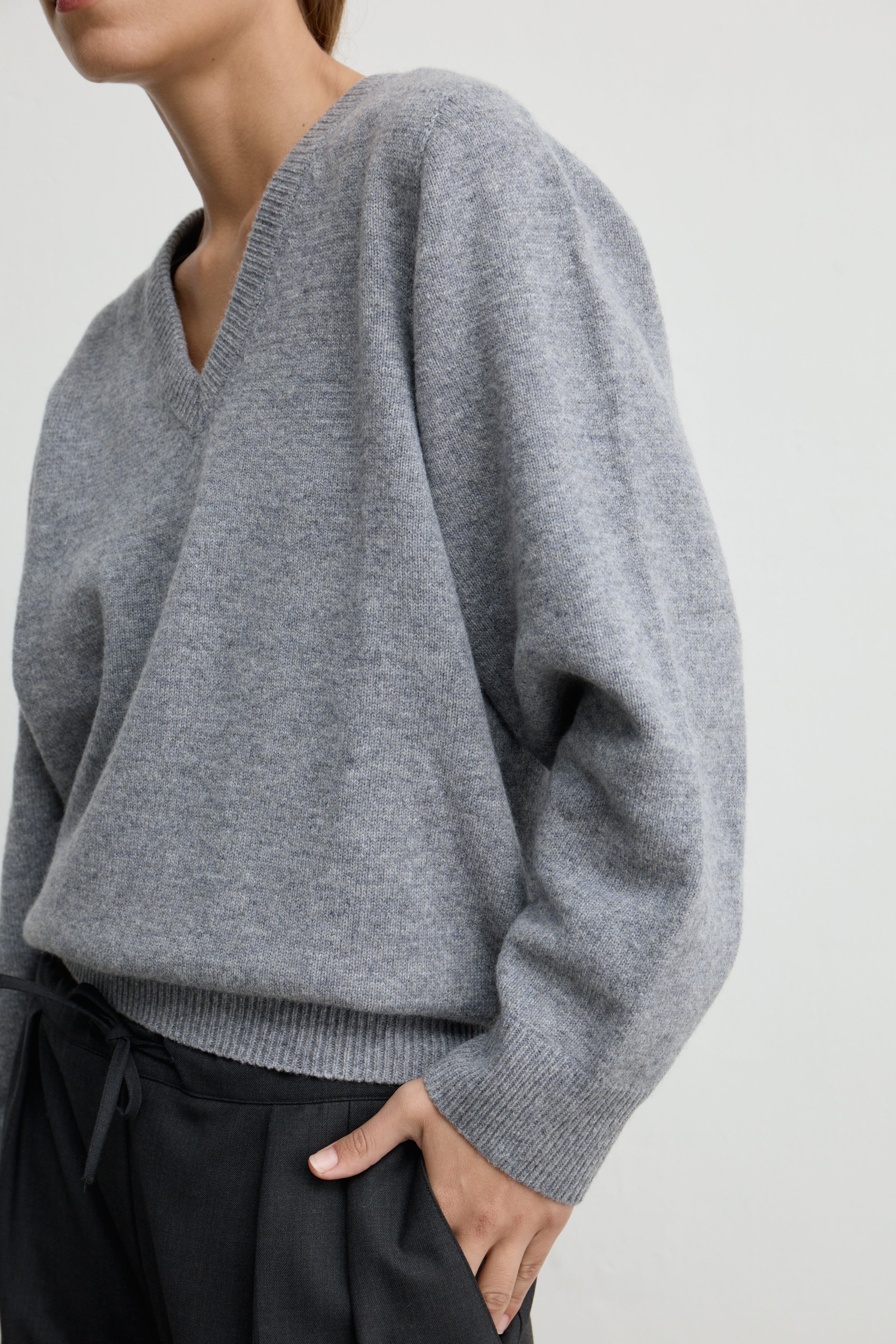 Wool V Neck Sweater
