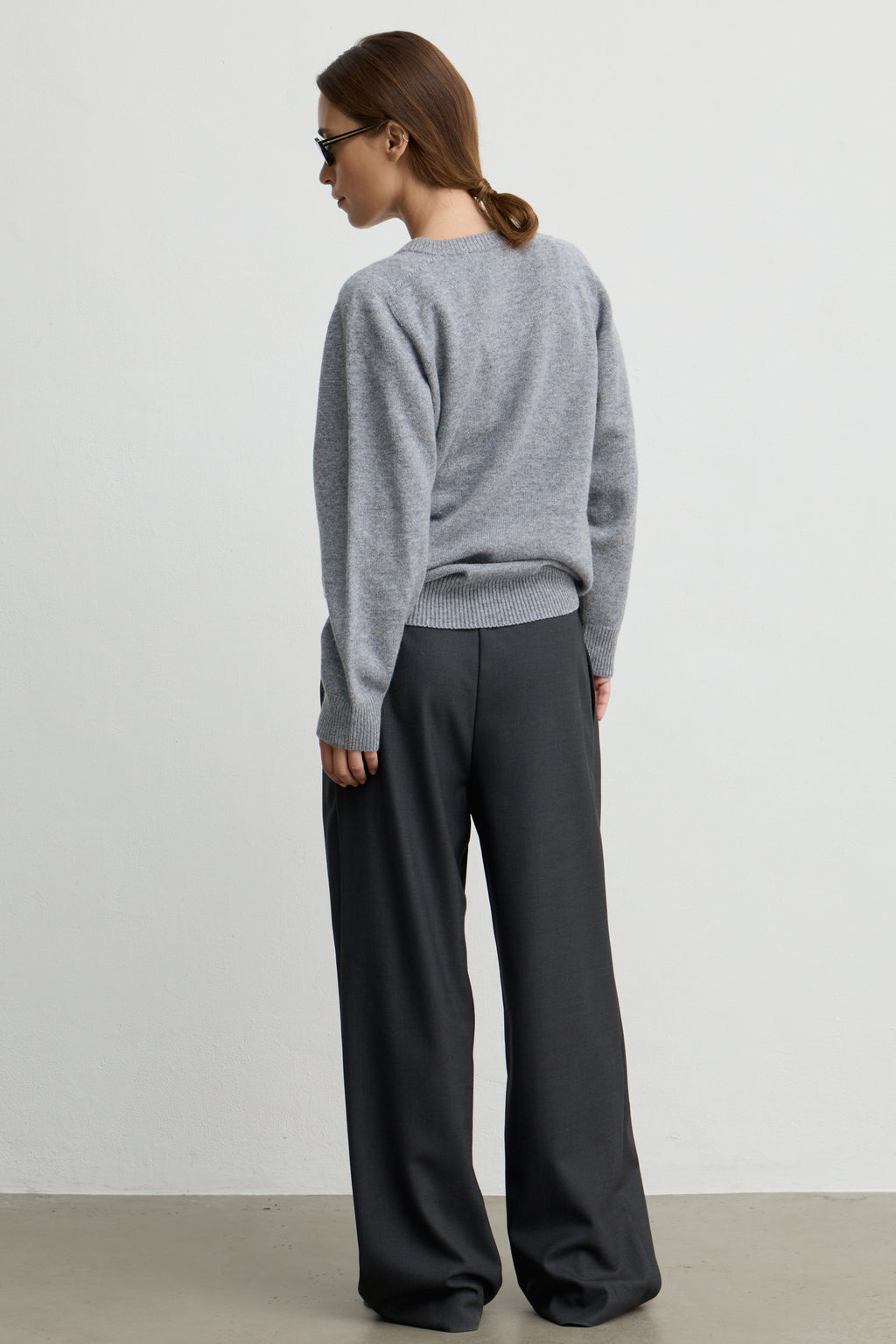 Waist Tie Wool Trousers