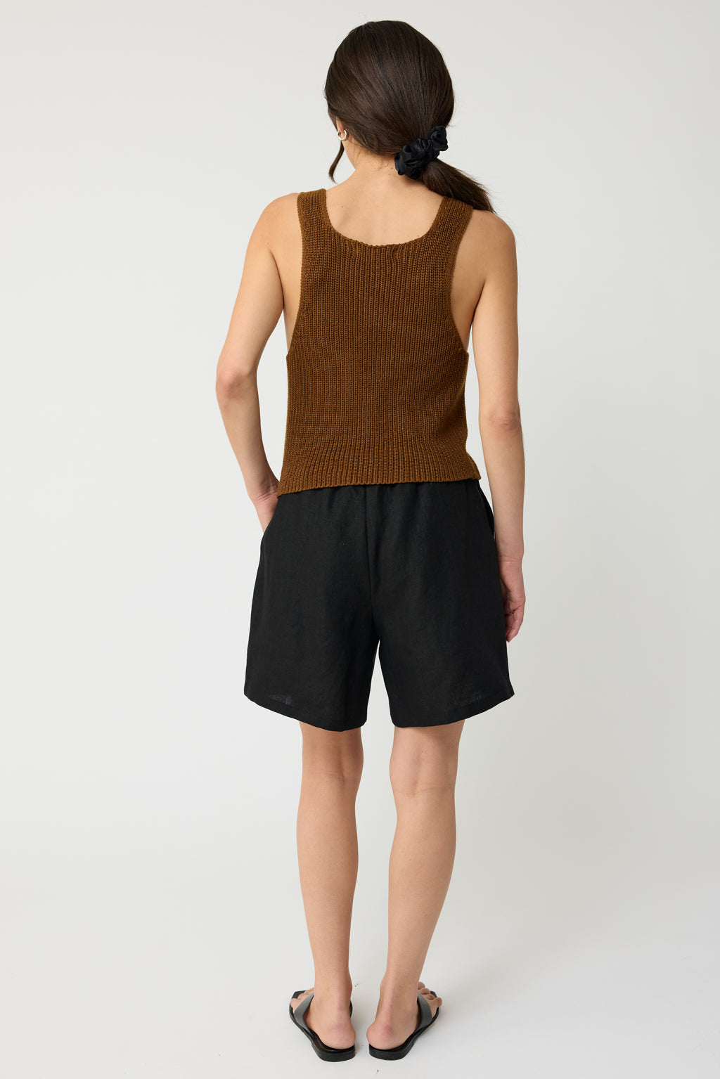 Knit V Neck Vest - Almina Concept 