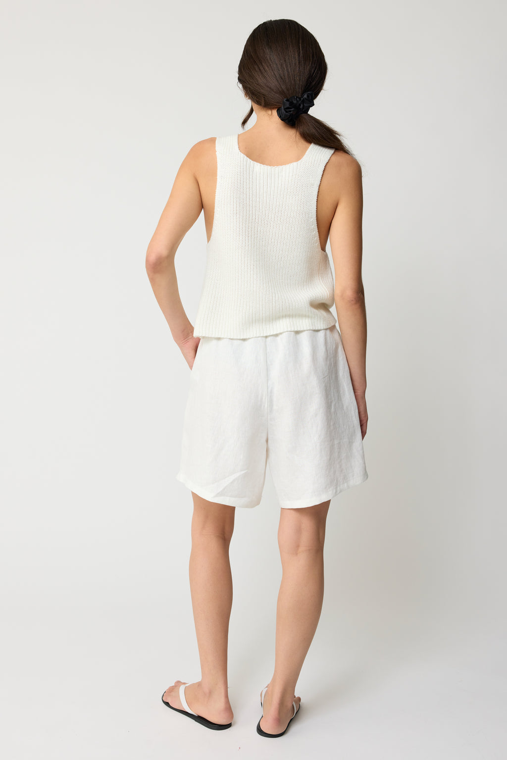 Knit V Neck Vest - Almina Concept 