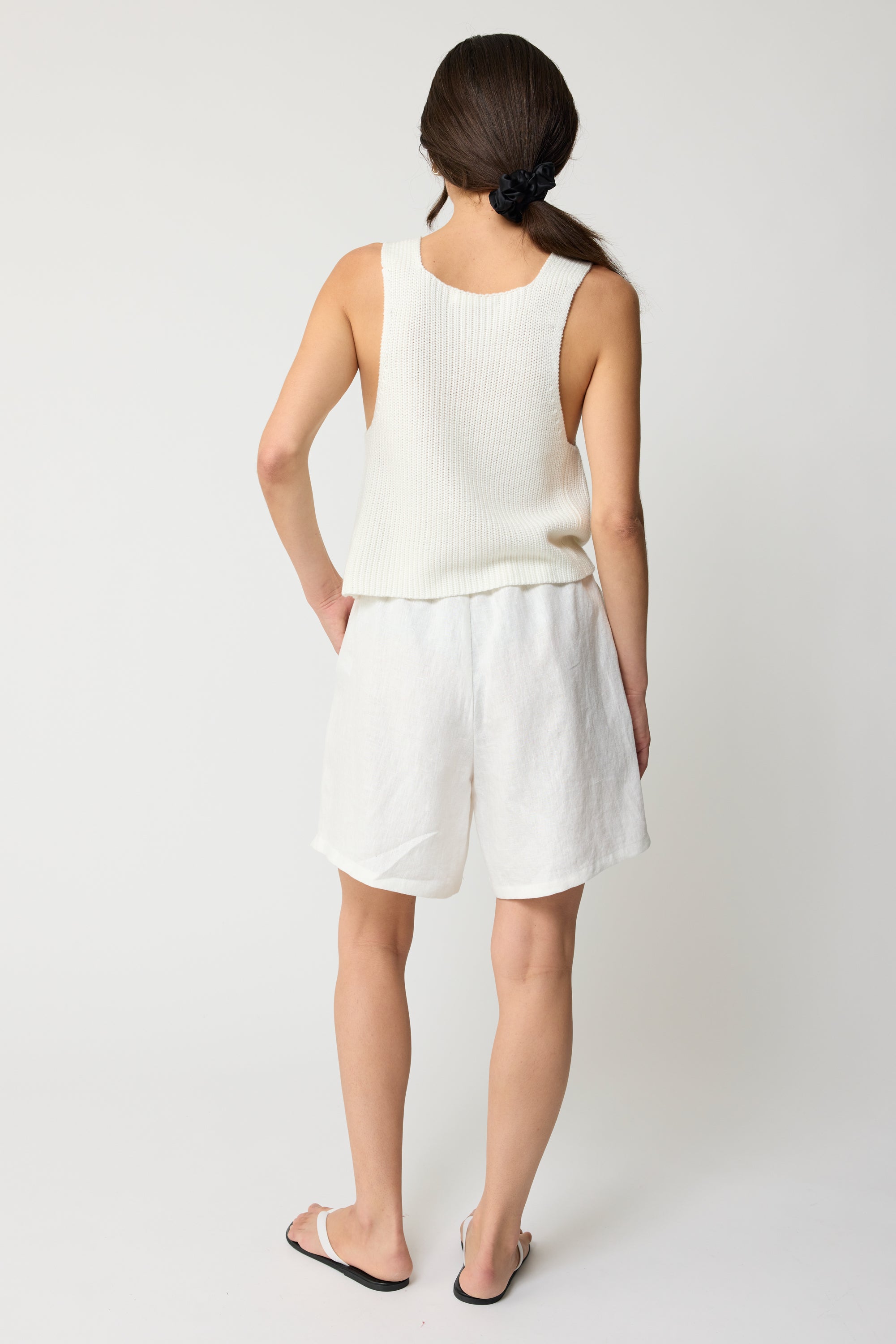 Knit V Neck Vest - Almina Concept 