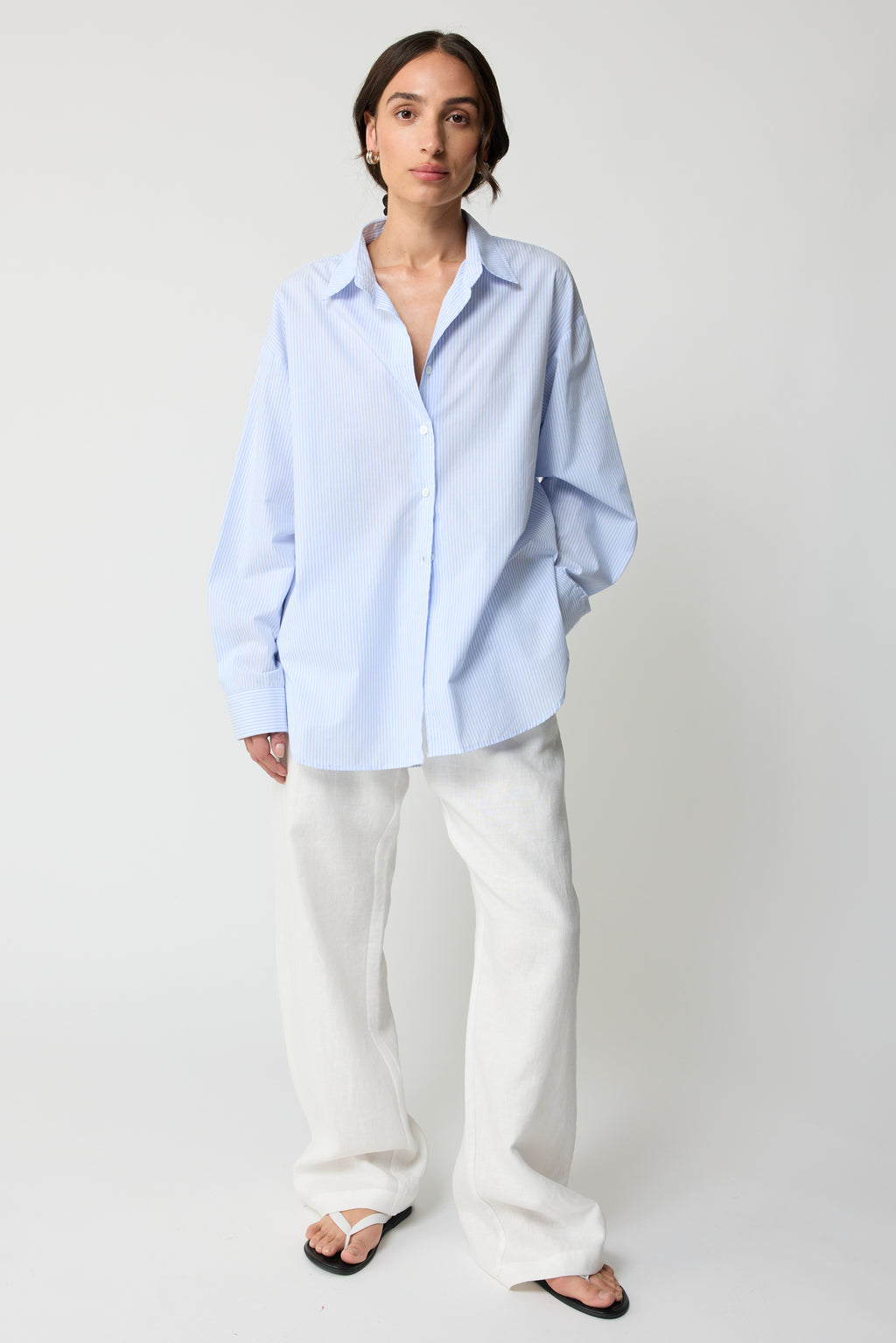 Oversized Cotton Shirt - Almina Concept 