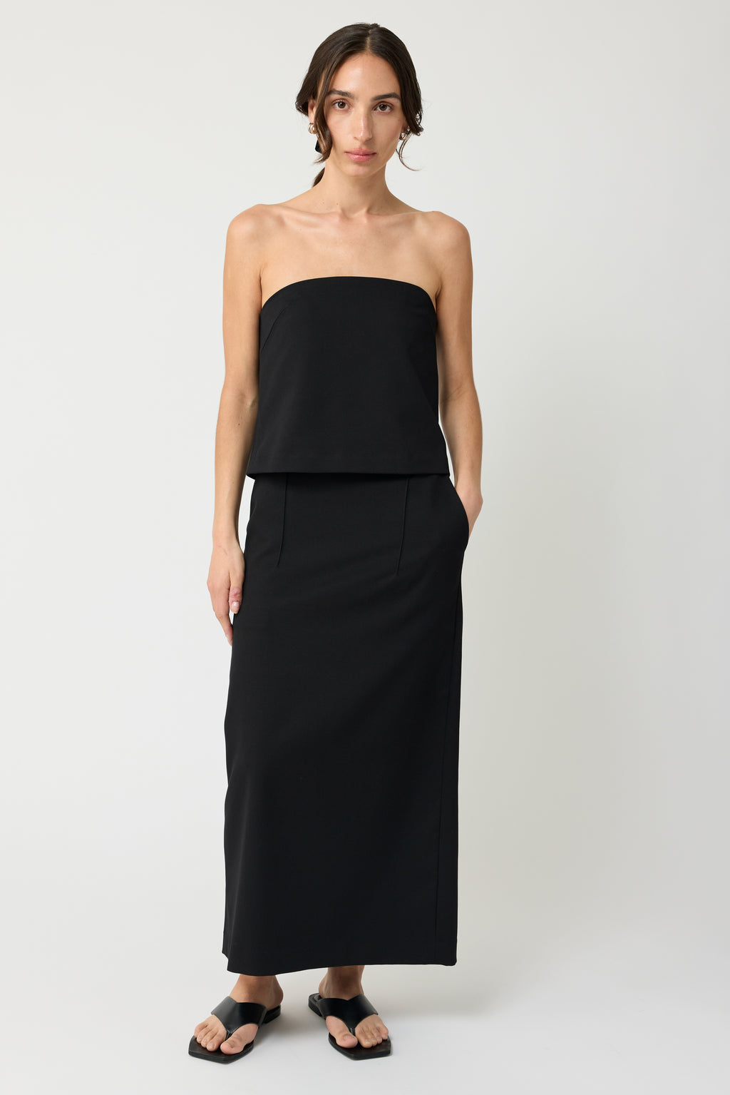 Strapless Tencel Top - Almina Concept 