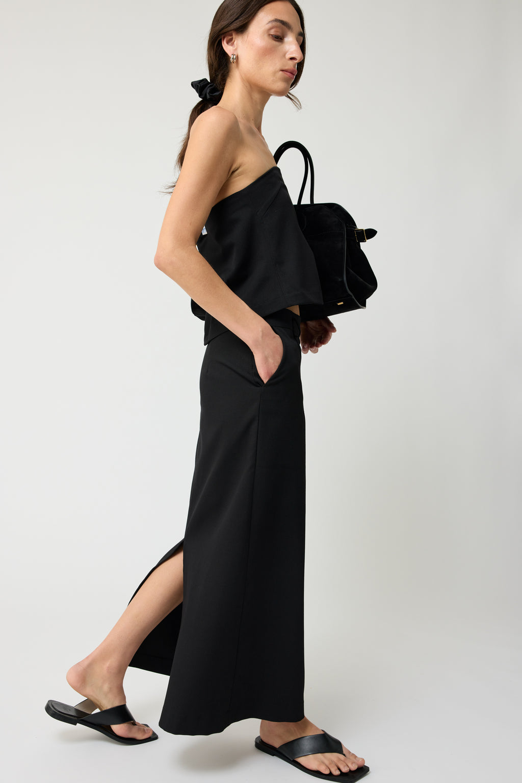 Strapless Tencel Top - Almina Concept 