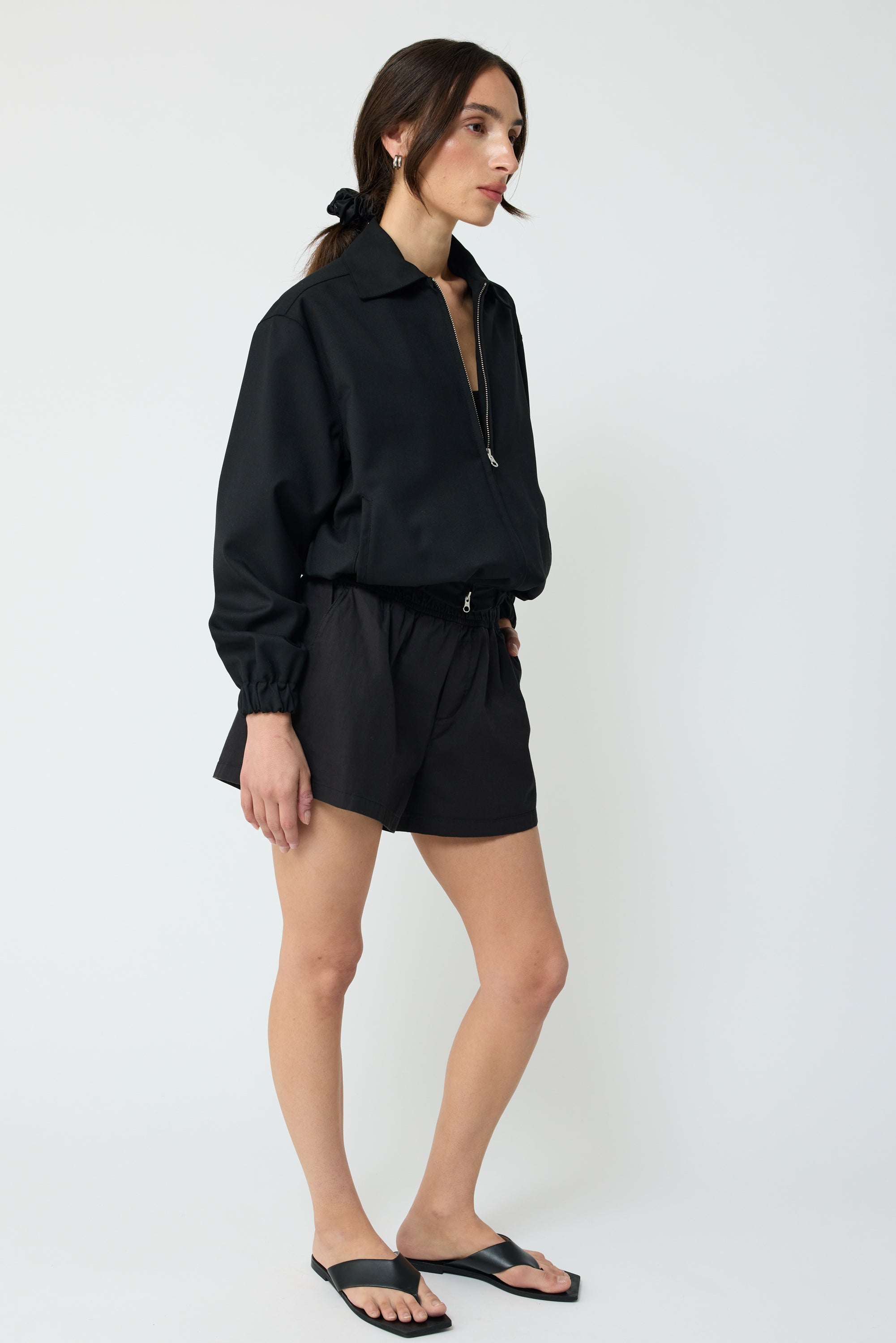 Wool Bomber Jacket - Almina Concept 