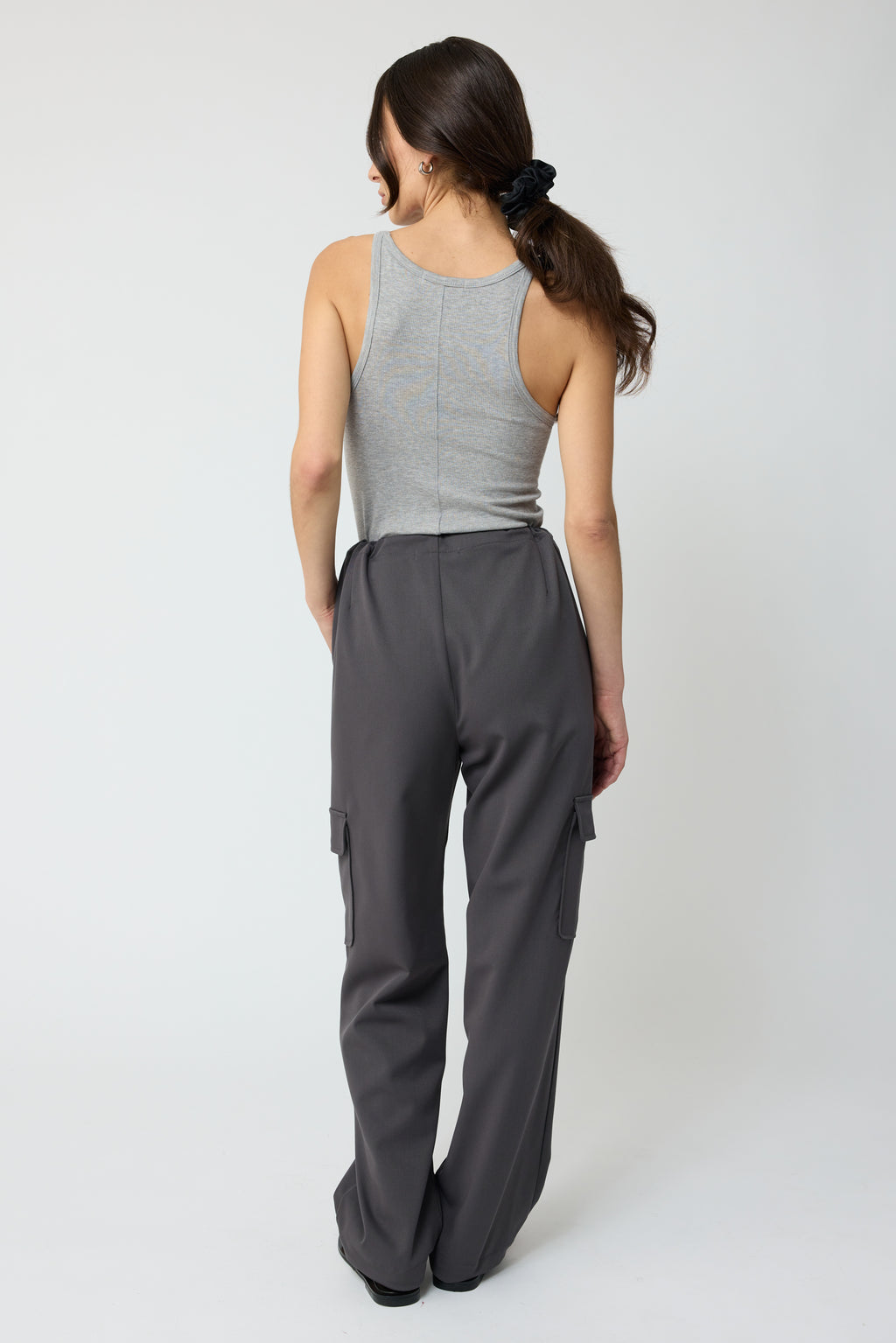 Elastic Ankle Cargo Pants - Almina Concept 