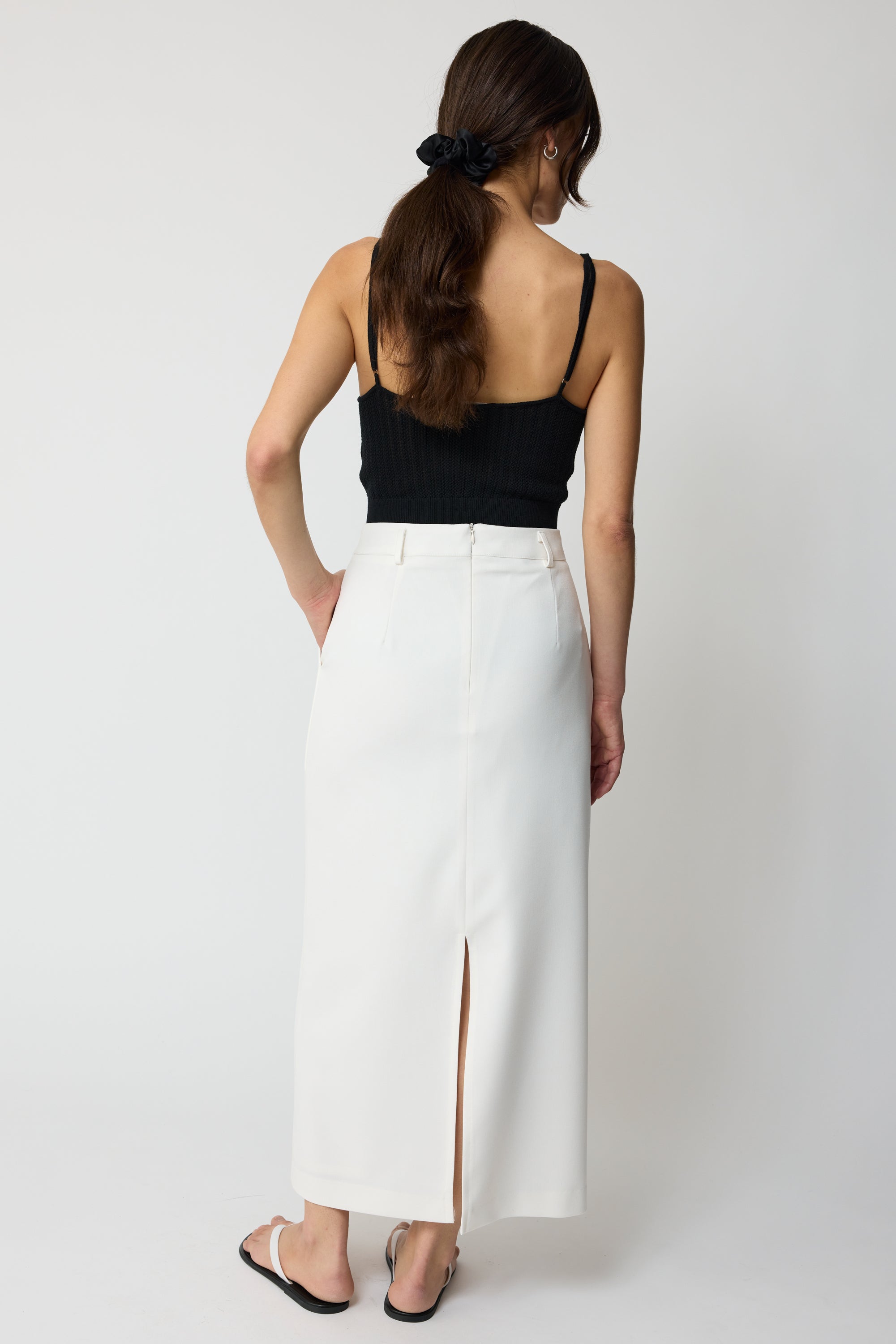 Cropped Knit Cami Top - Almina Concept 