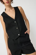 Linen Vest - Almina Concept 