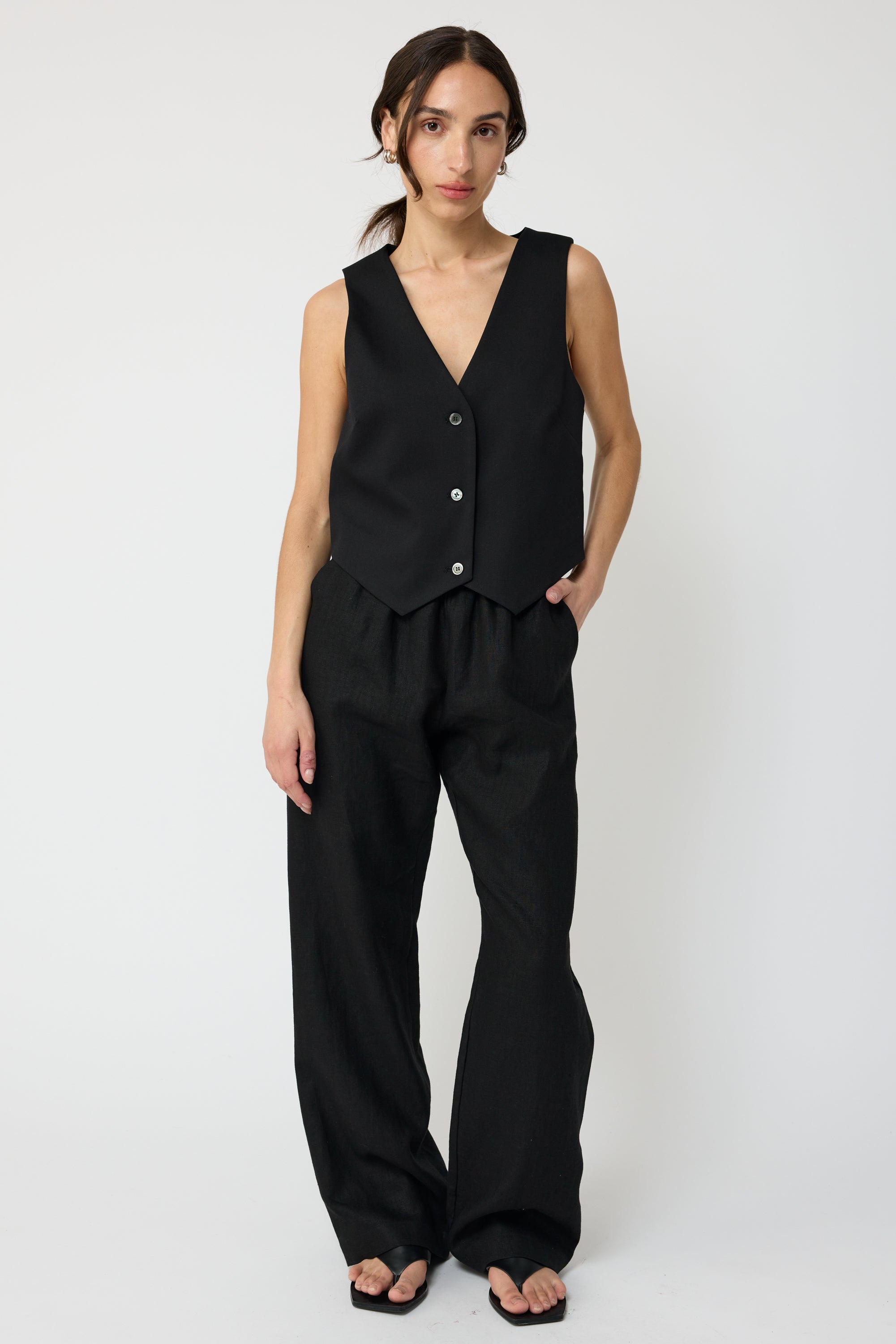 Tencel Vest - Almina Concept 