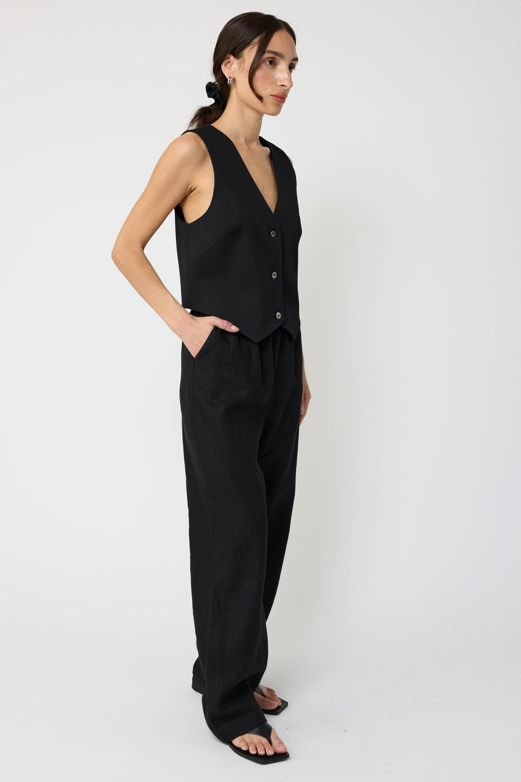 Tencel Vest - Almina Concept 