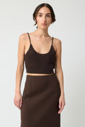 Cropped Knit Cami Top - Almina Concept 