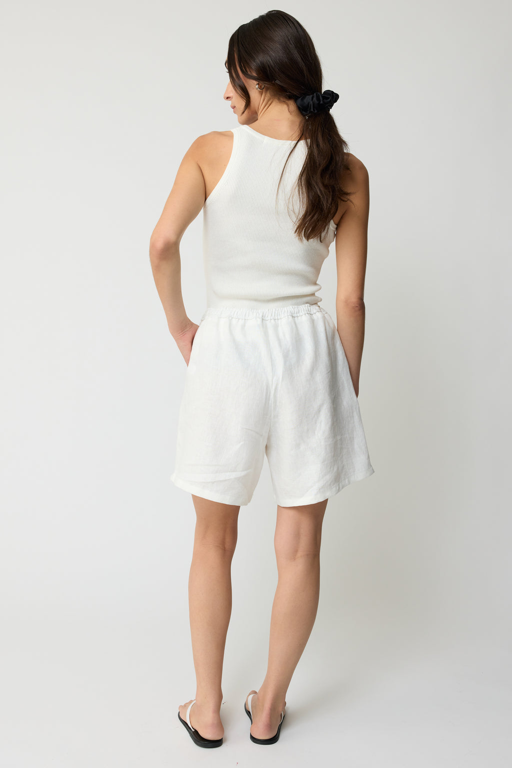 Linen Bermuda Shorts - Almina Concept 