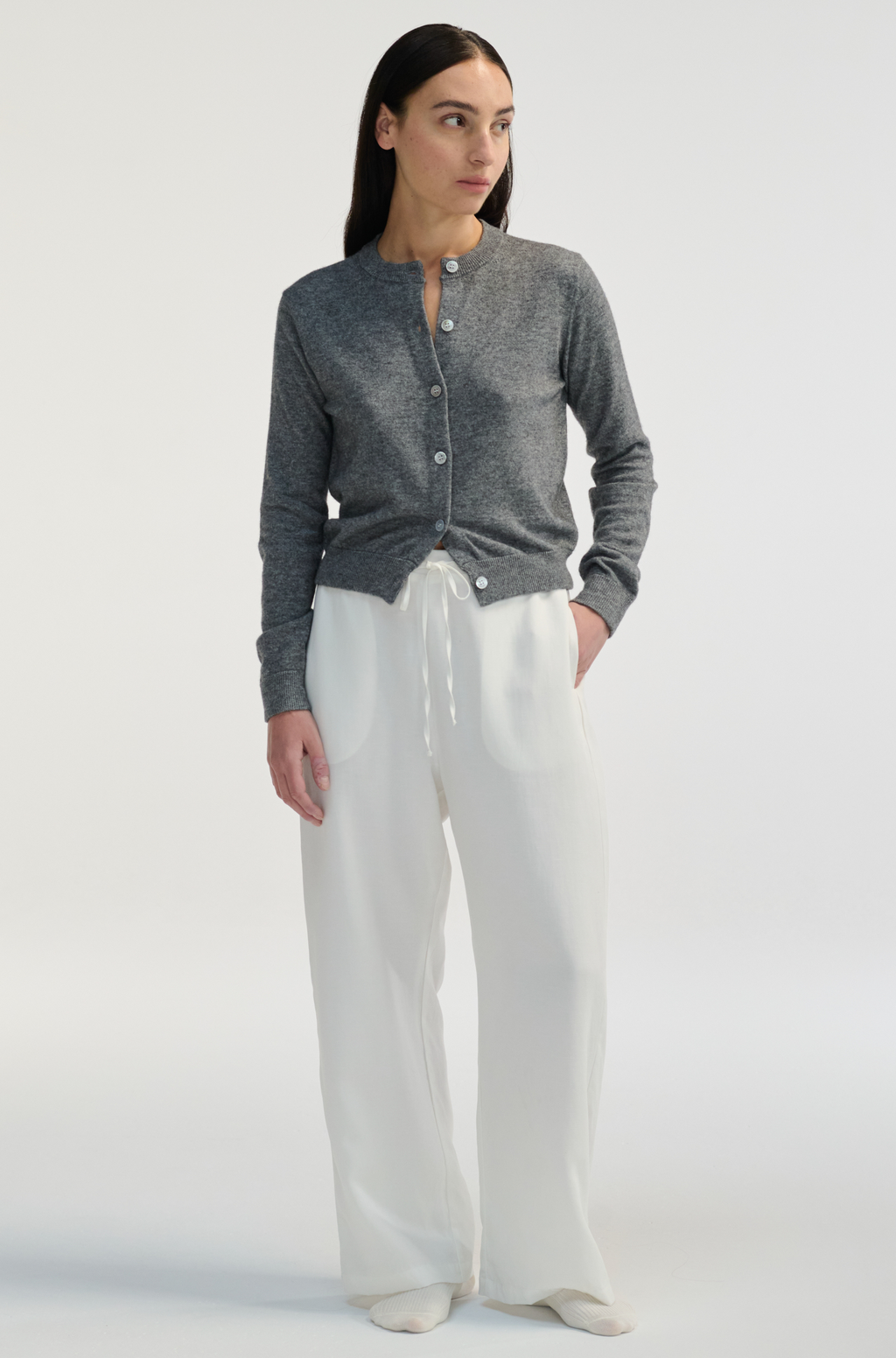 Front Tie Linen Pants - Almina Concept 