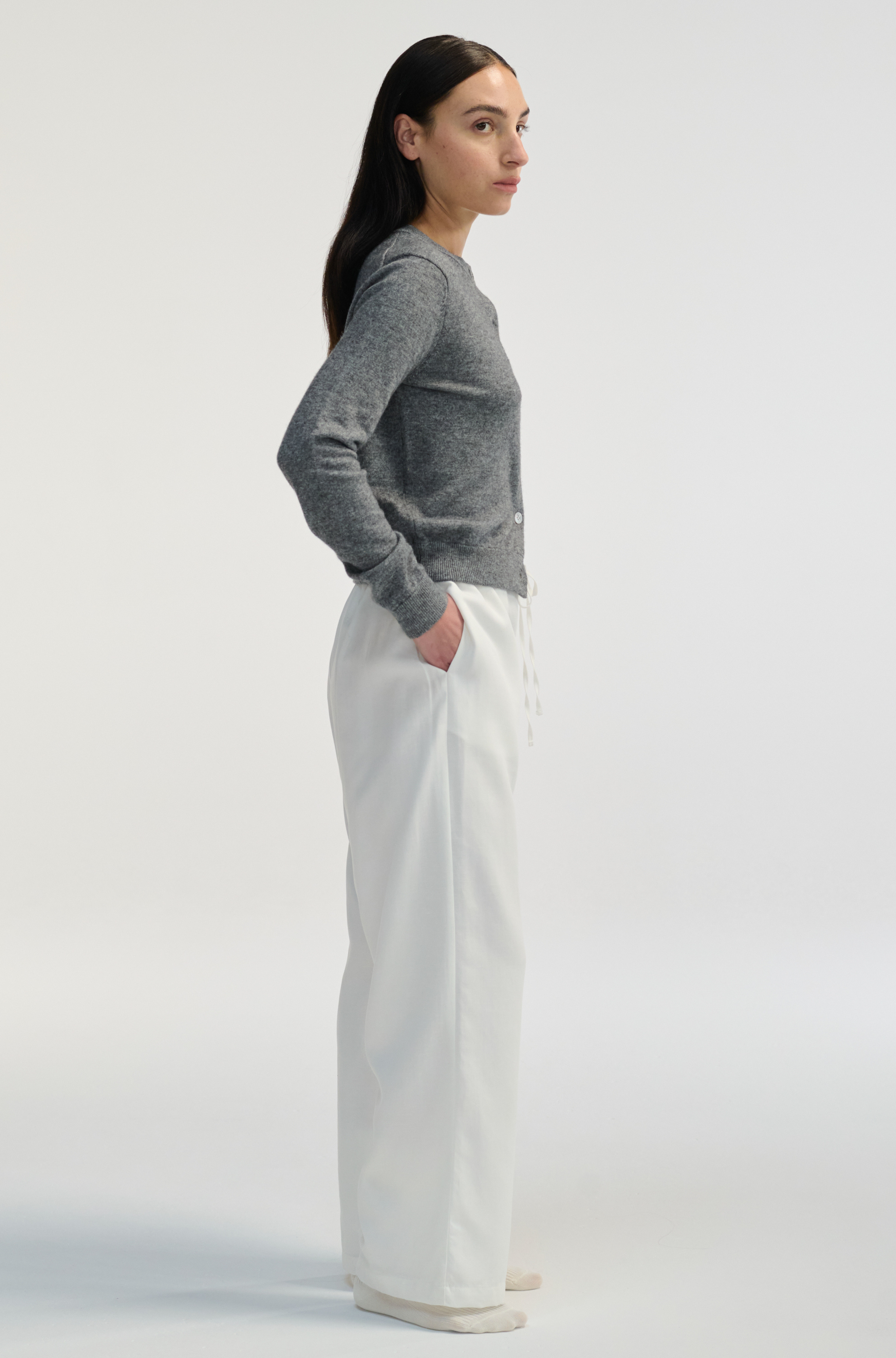 Front Tie Linen Pants - Almina Concept 