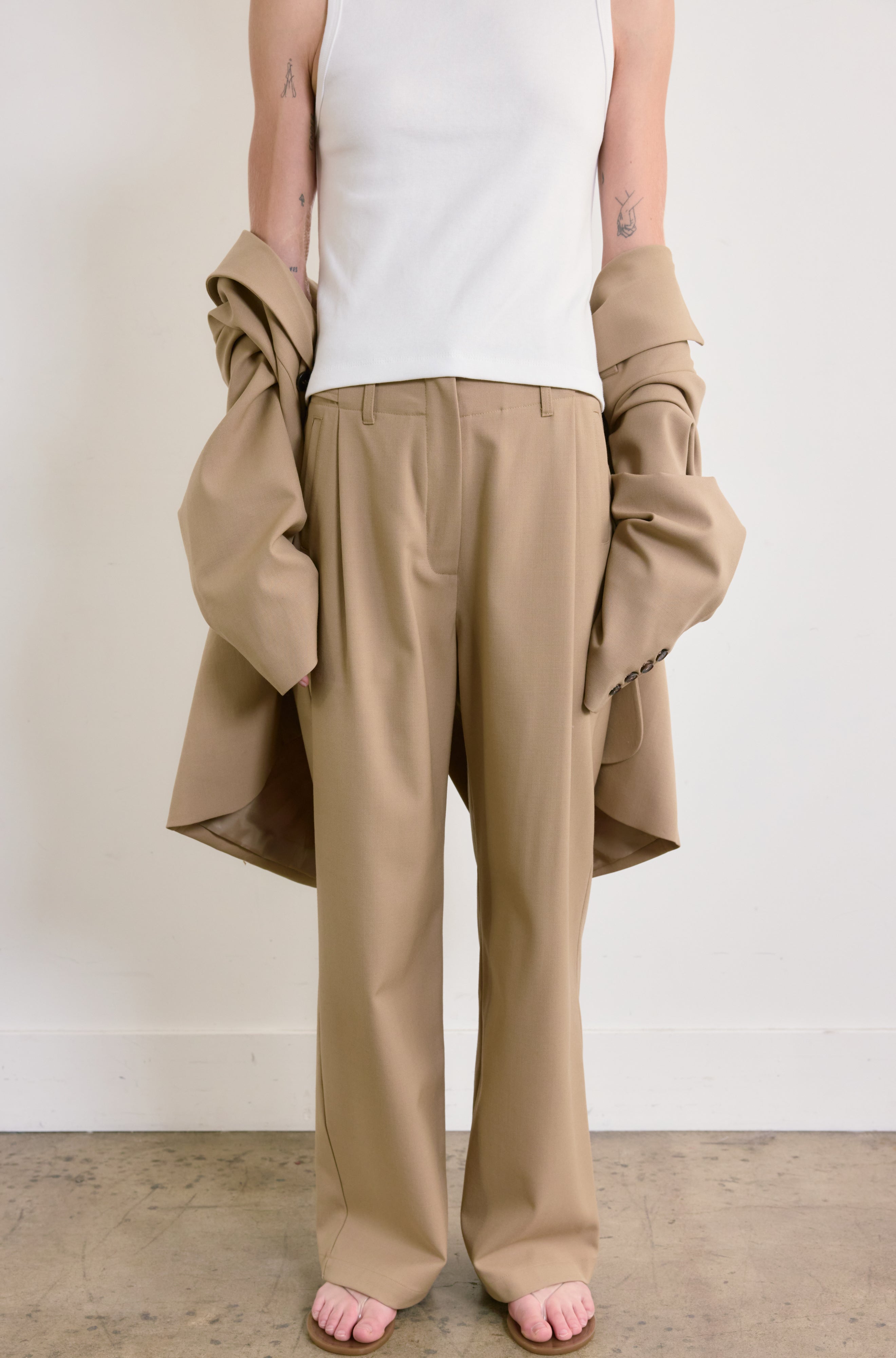 Adjustable Waist Trousers - Almina Concept 