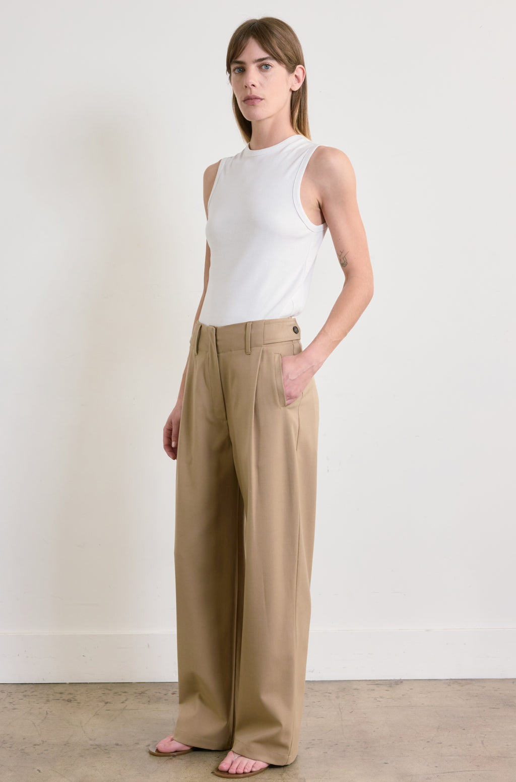 Adjustable Waist Trousers - Almina Concept 