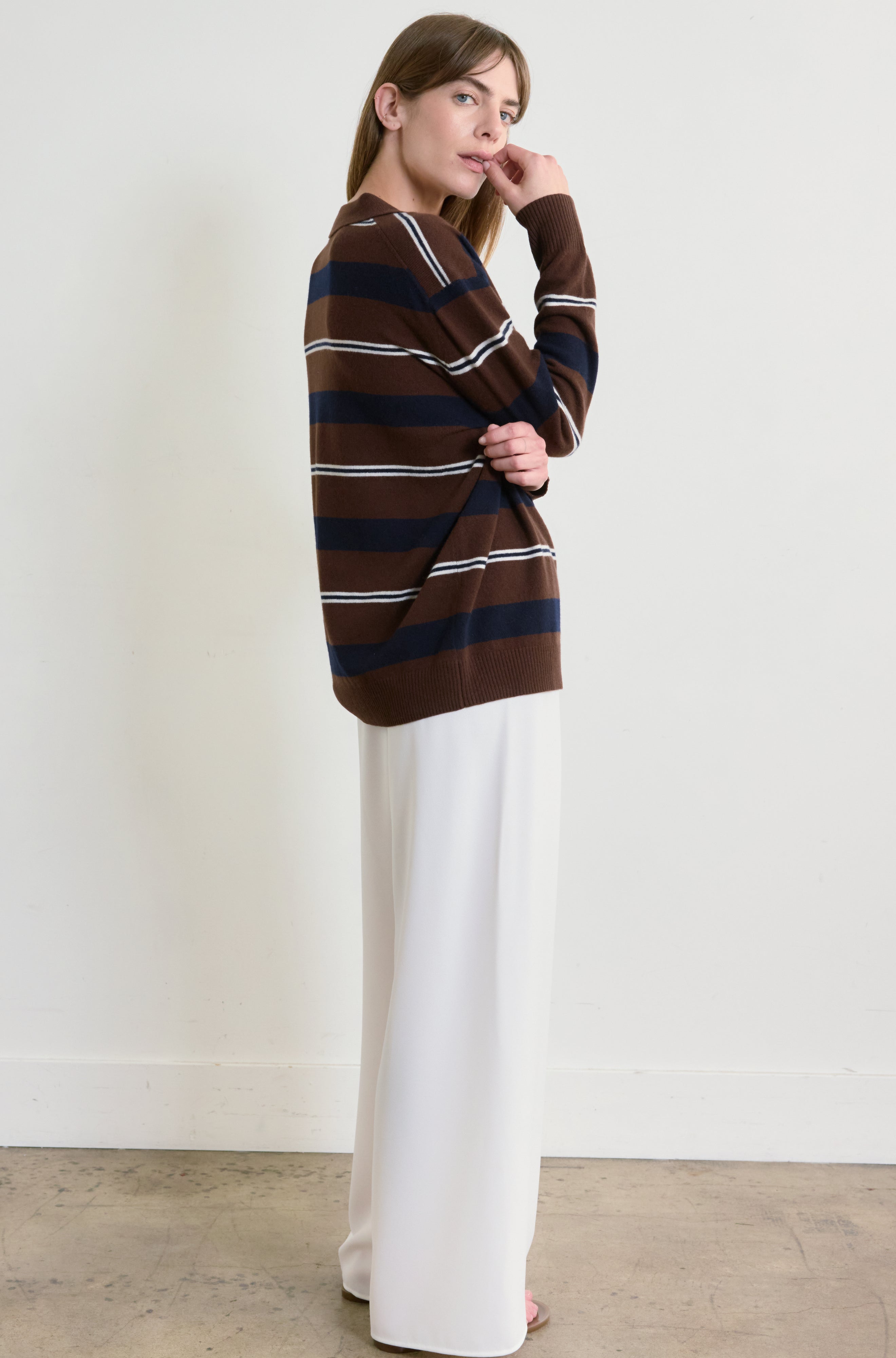 Lightweight Wool Polo - Almina Concept 