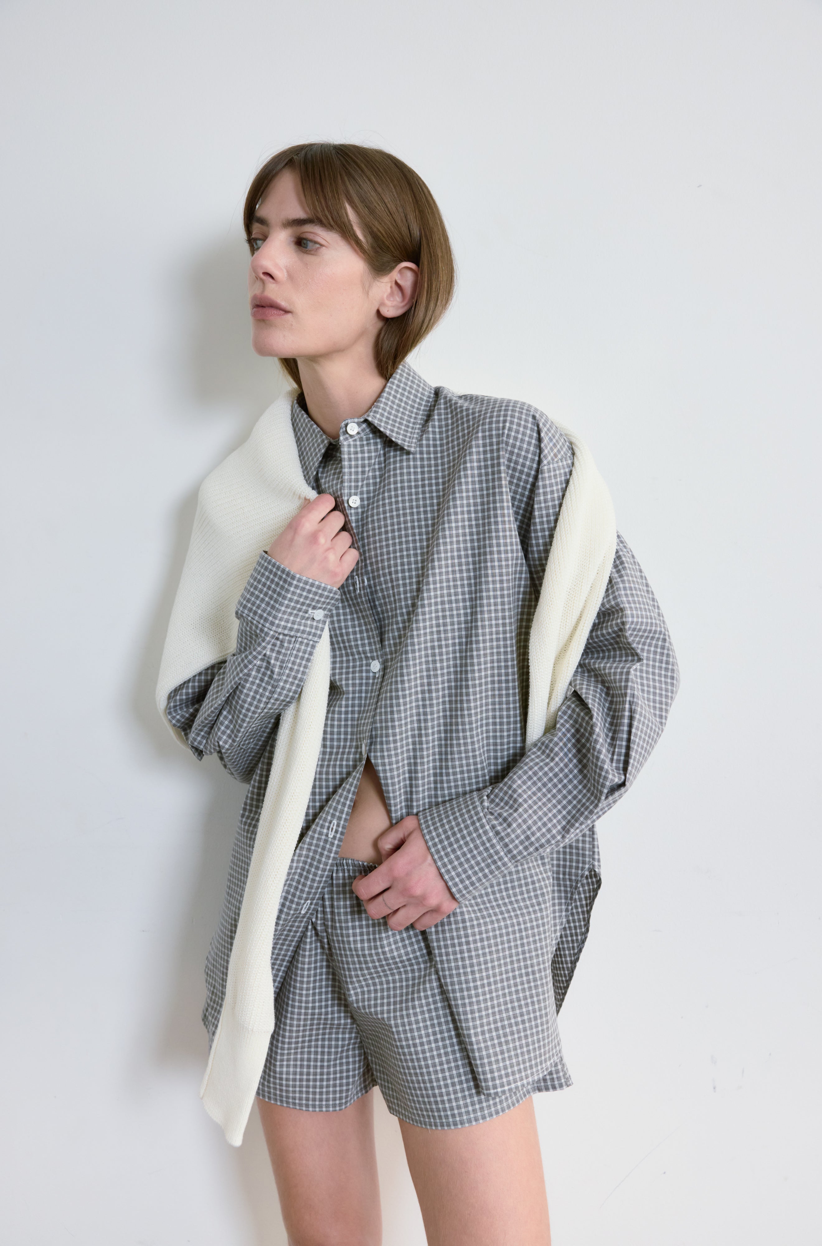 Oversized Cotton Shirt - Almina Concept 