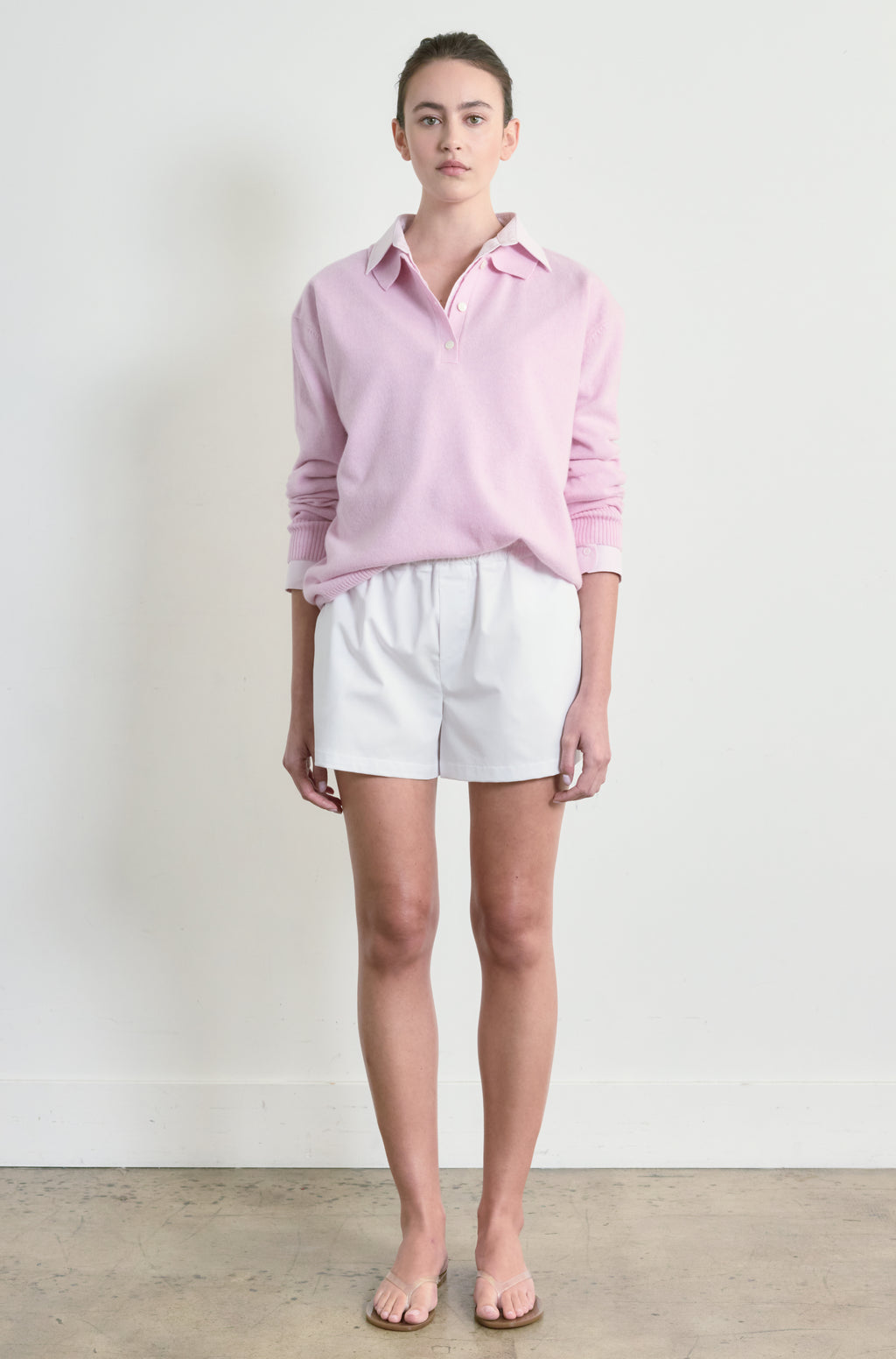 Lightweight Wool Polo - Almina Concept 