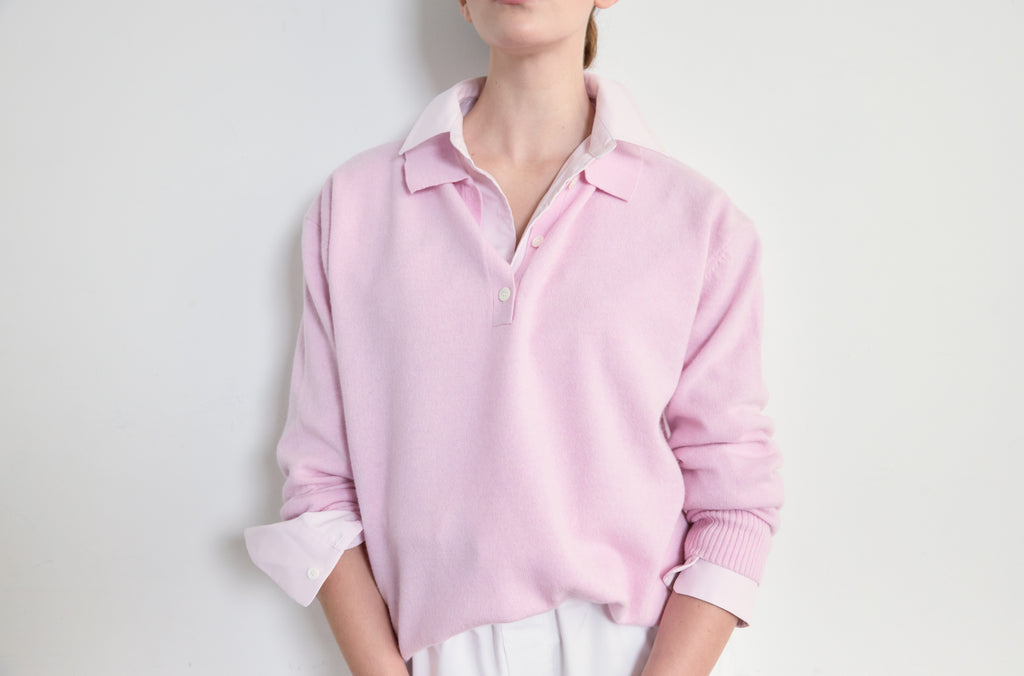 Lightweight Wool Polo - Almina Concept 