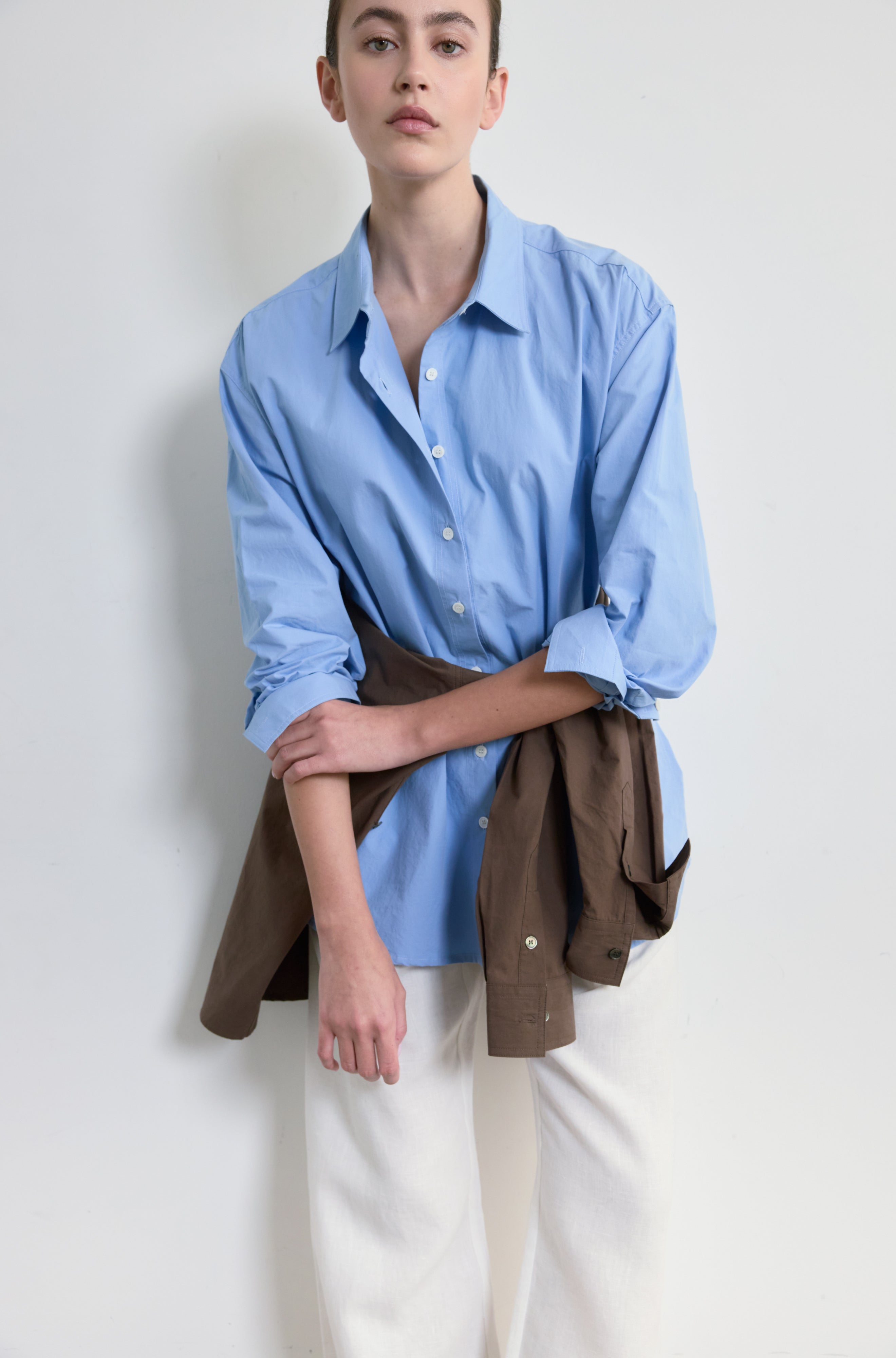 Shirt With Tie Belt - Almina Concept 