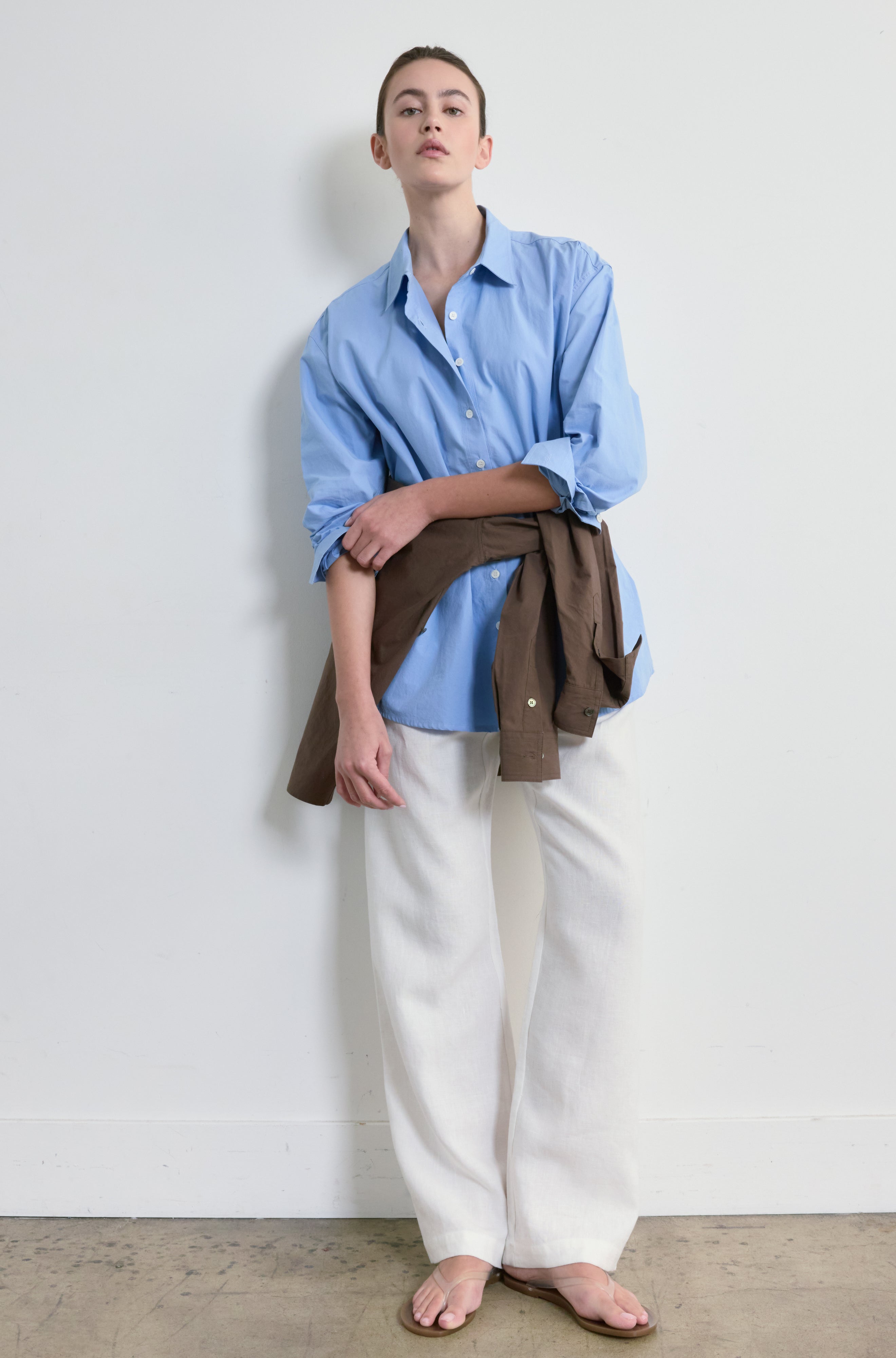 Shirt With Tie Belt - Almina Concept 