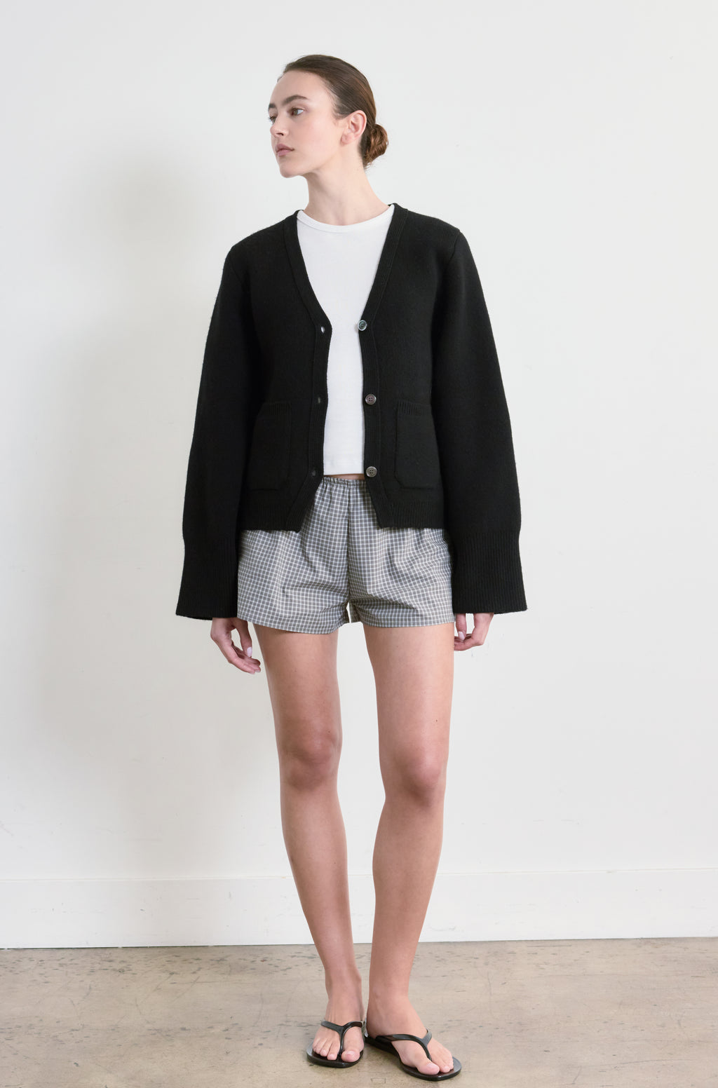 V Neck Cardigan - Almina Concept 