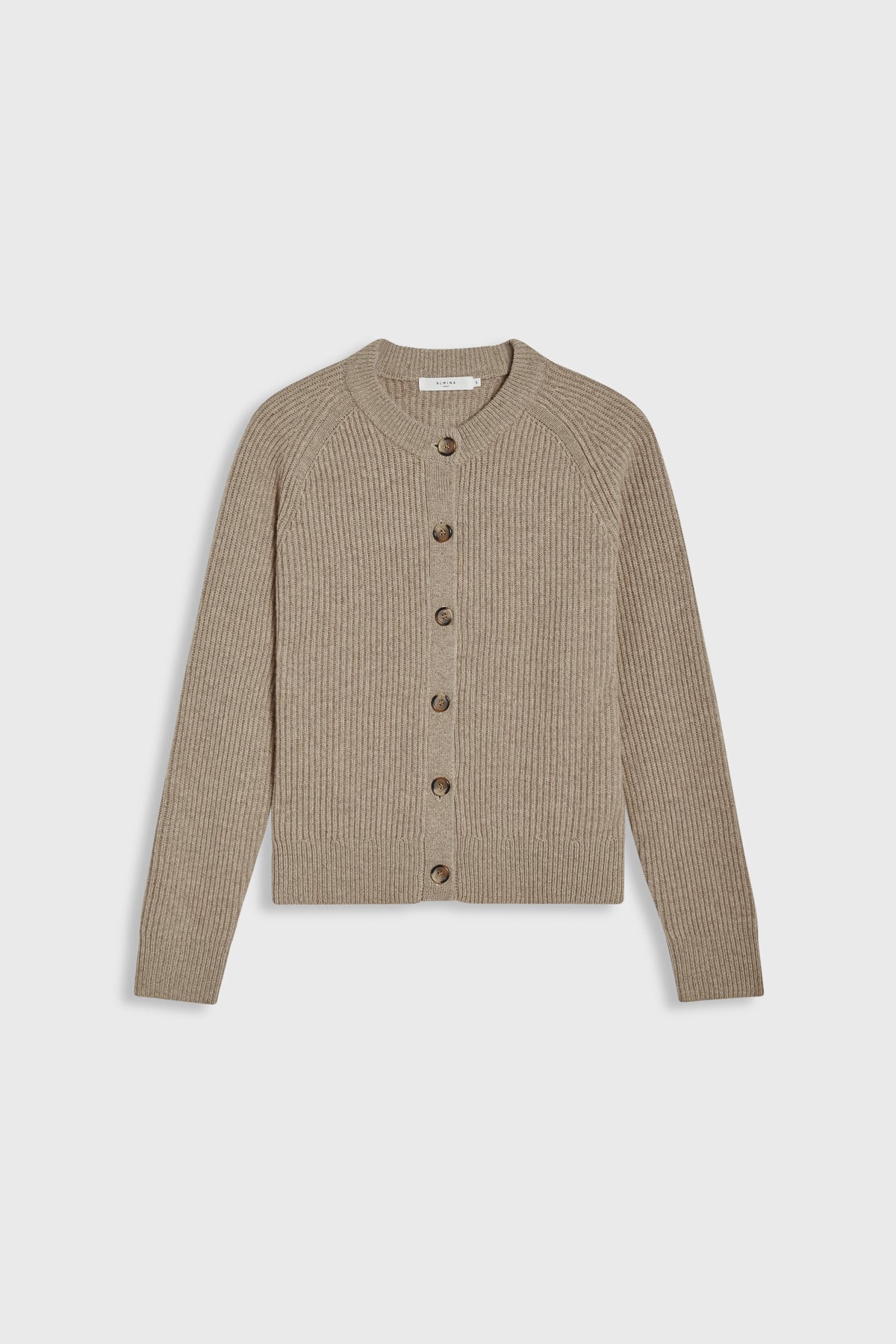 Button Up Wool Cardigan - Almina Concept 