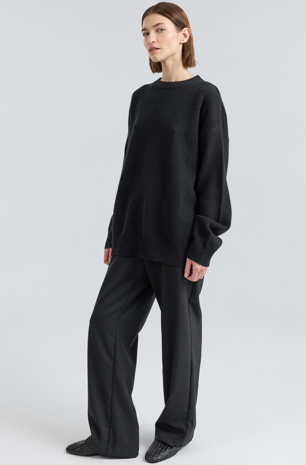 Oversized Wool/Cash Sweater - Almina Concept 