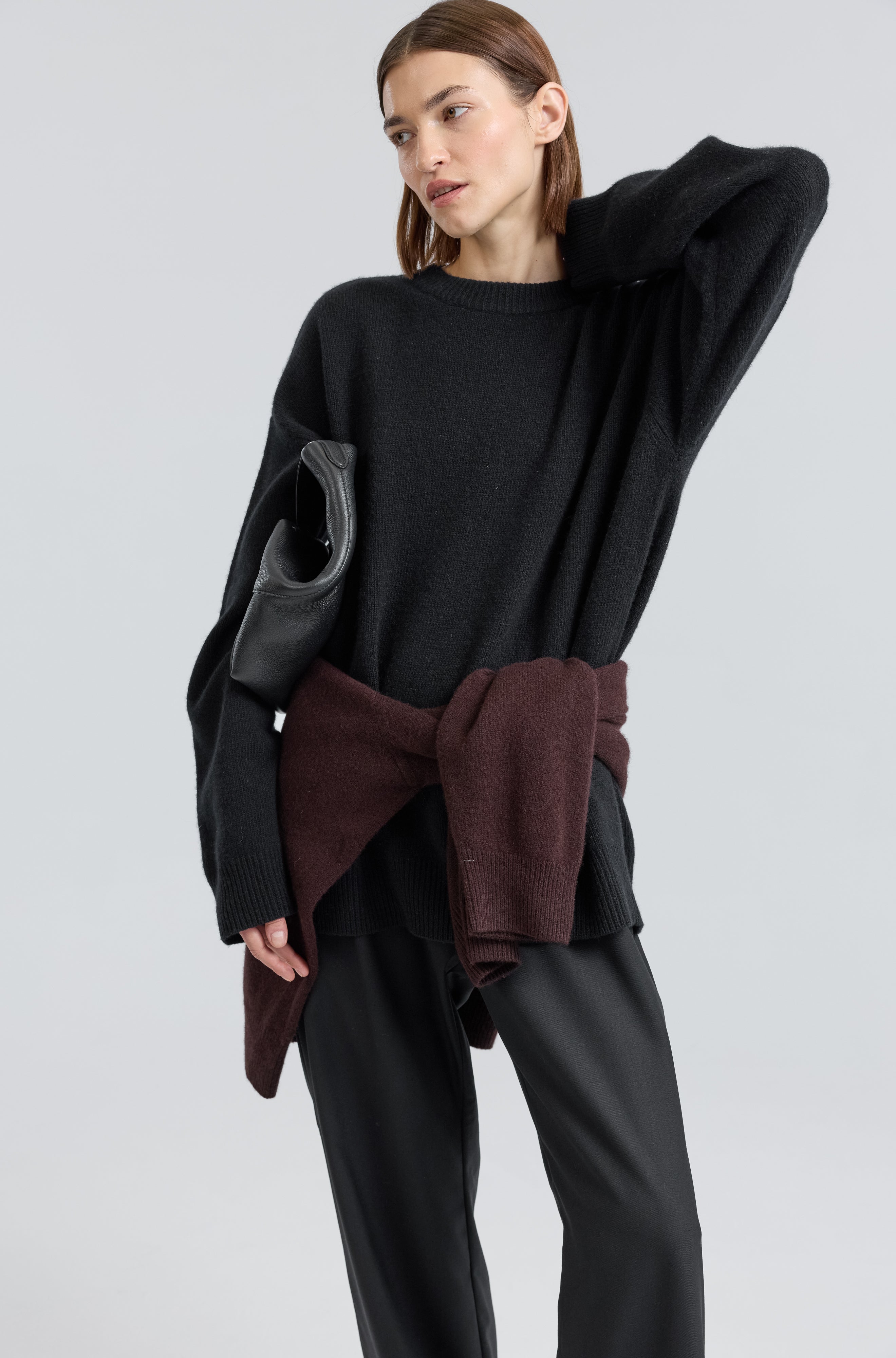 Oversized Wool/Cash Sweater - Almina Concept 