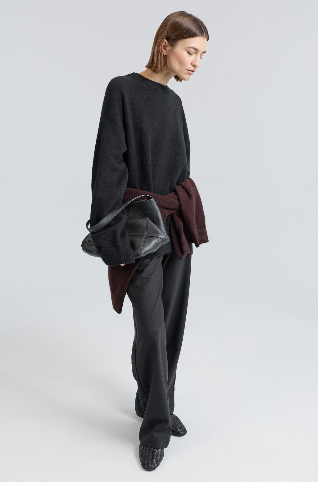 Oversized Wool/Cash Sweater - Almina Concept 