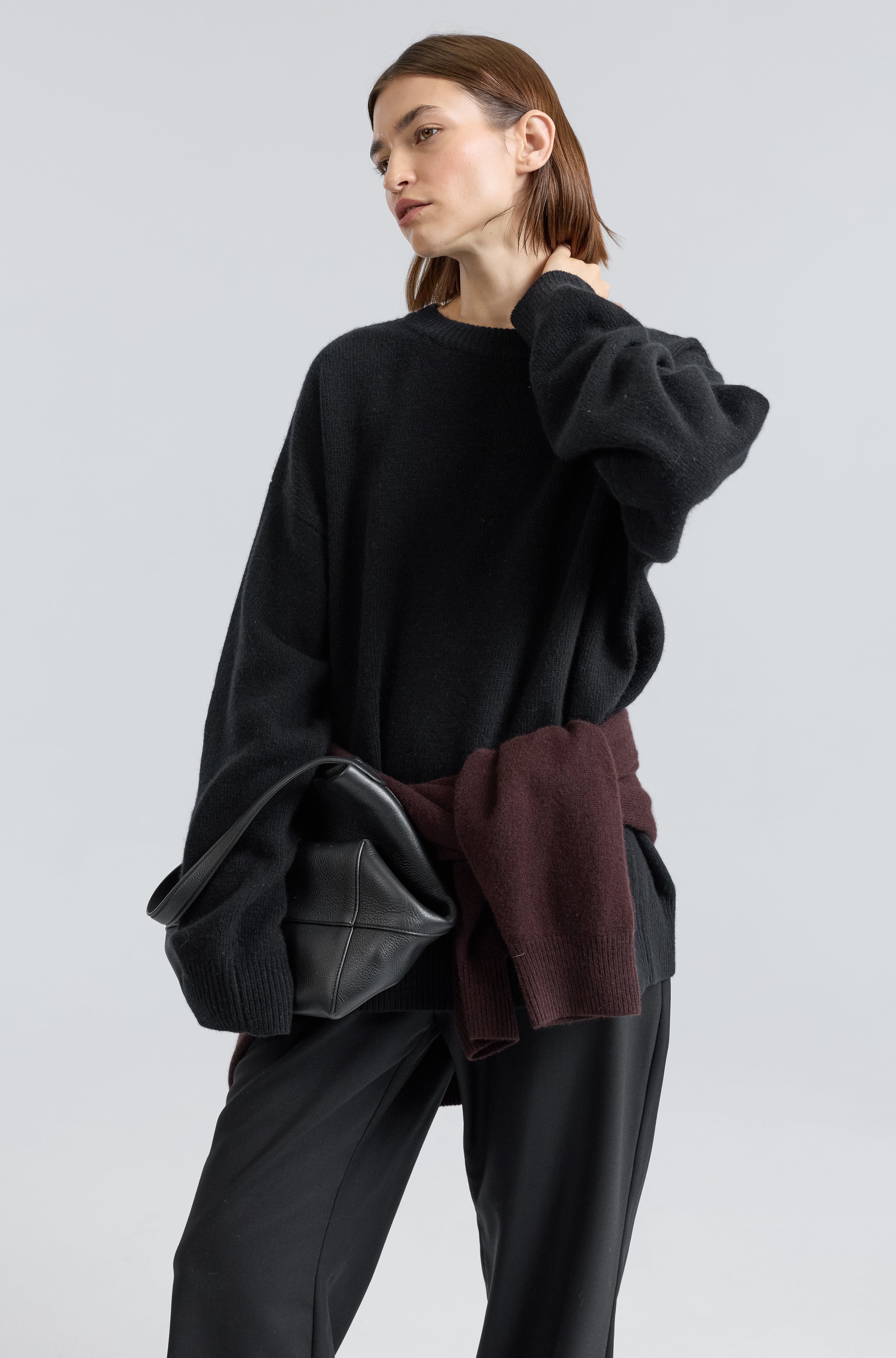Oversized Wool/Cash Sweater - Almina Concept 
