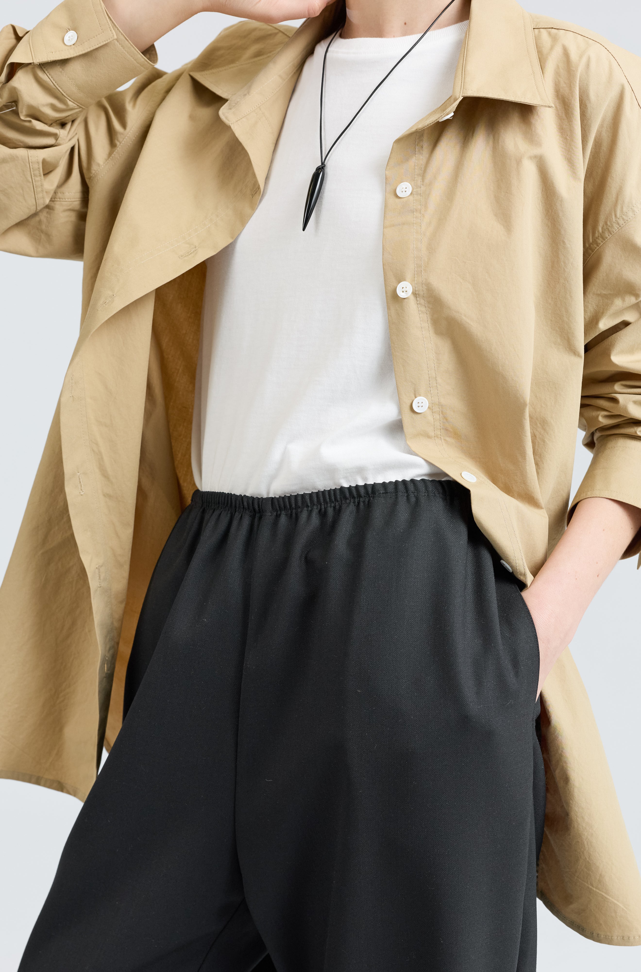 Shirt With Tie Belt - Almina Concept 