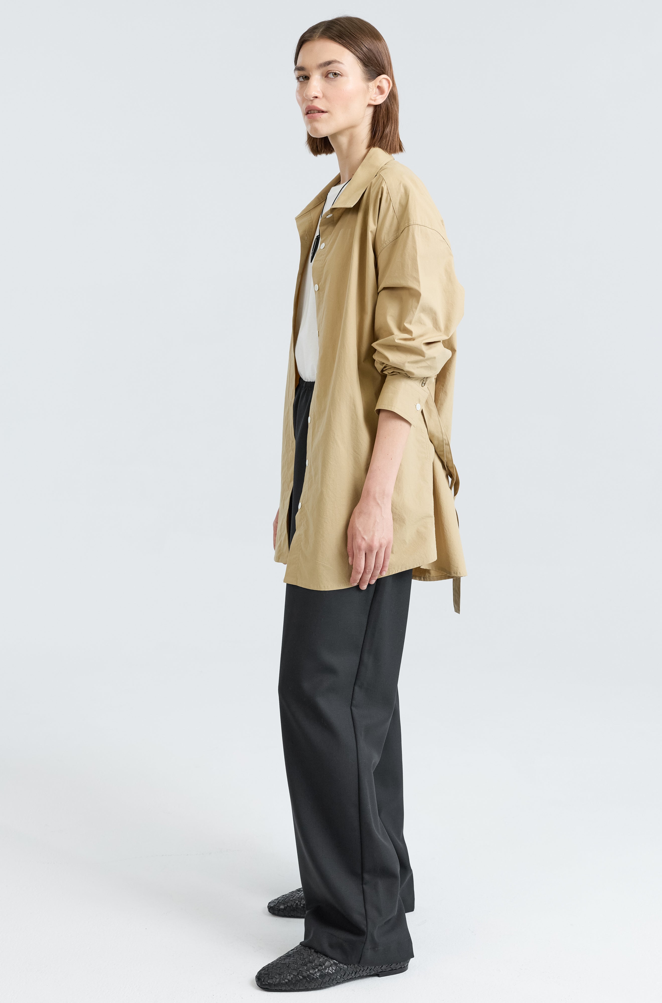 Shirt With Tie Belt - Almina Concept 