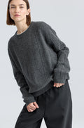 Ribbed Wool Crewneck Sweater