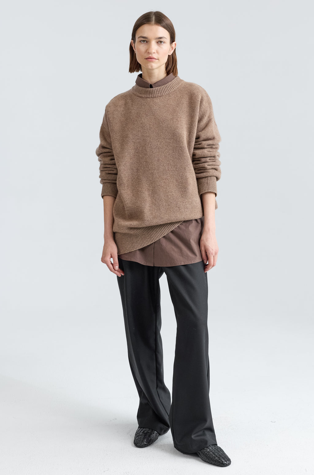 Oversized Wool/Cash Sweater - Almina Concept 